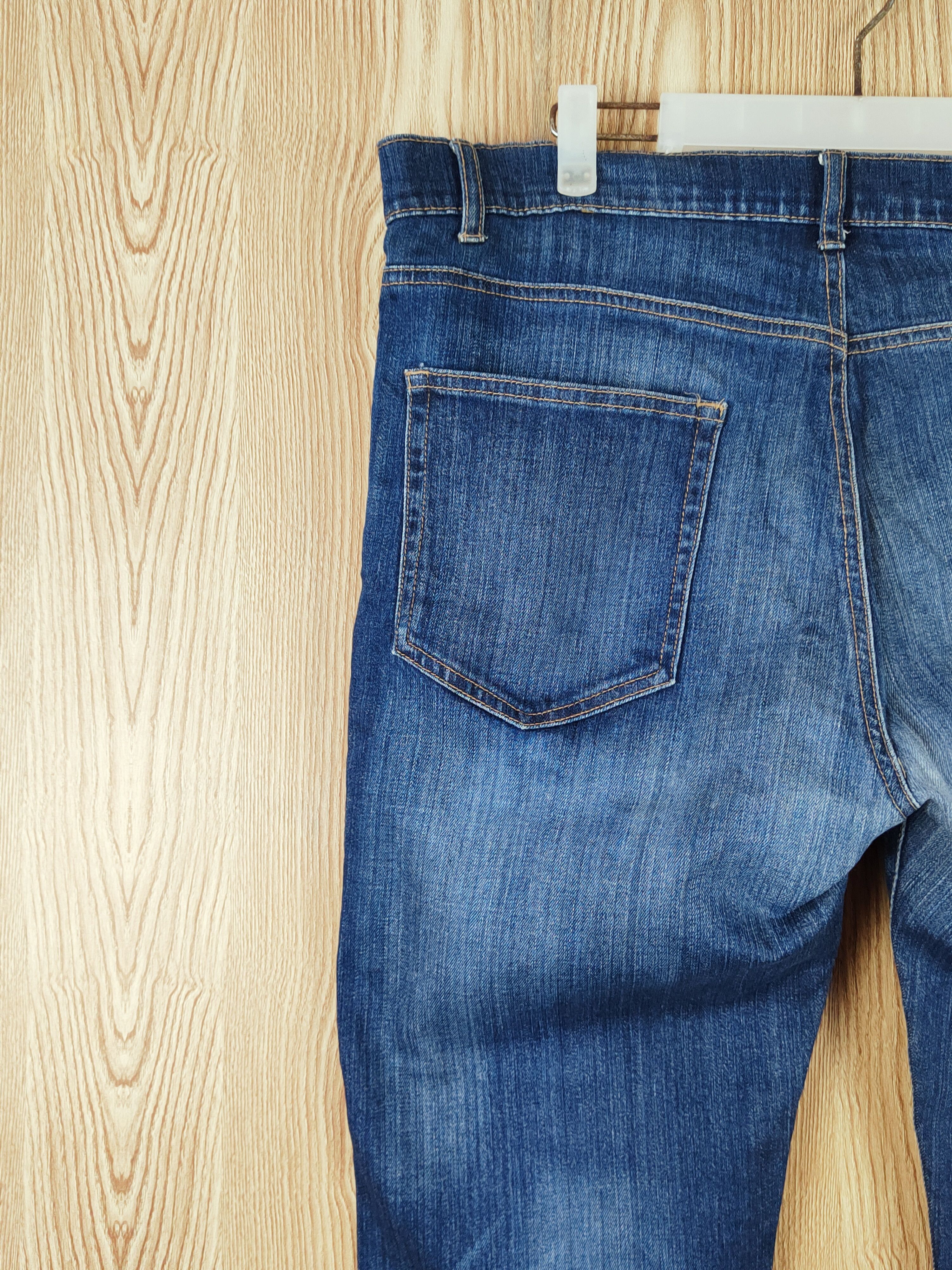 Japanese Brand Japanese Brand Dark Blue Distressed Ripped Jeans #W934 Size US 38 / EU 54 - 8 Thumbnail