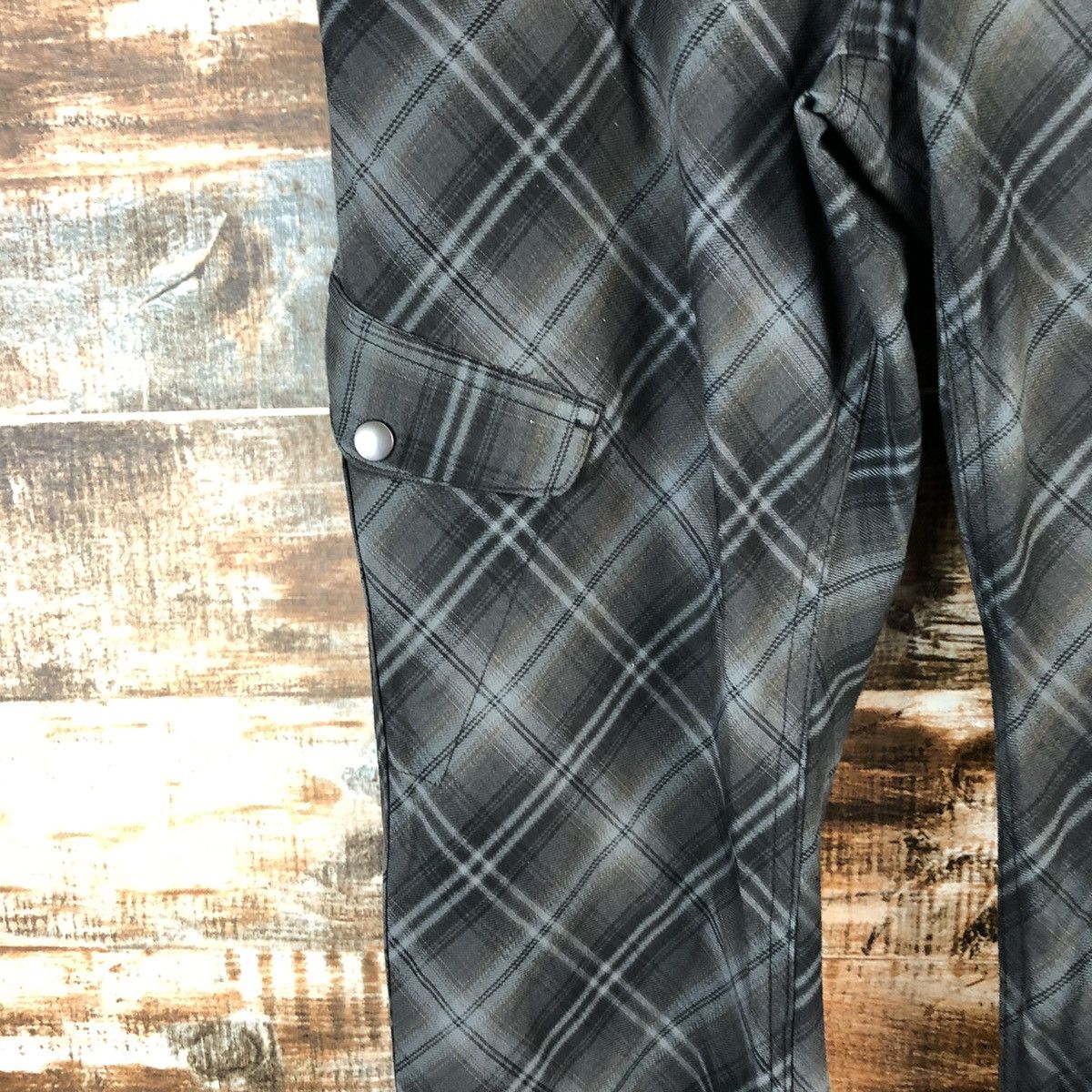 Japanese Brand Japan utility checkered punk Cargo Multipocket Pants #A2543 Size US 34 / EU 50 - 9 Thumbnail