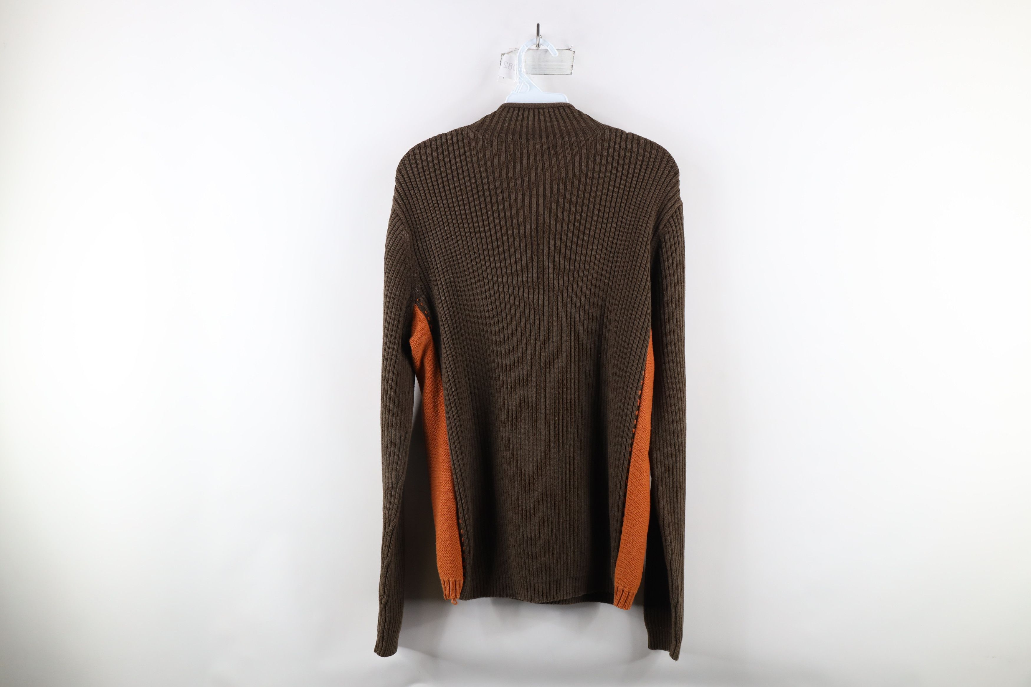 Guess × Vintage Vintage 90s Guess Ribbed Knit Half Zip Pullover Sweater Size US M / EU 48-50 / 2 - 11 Thumbnail