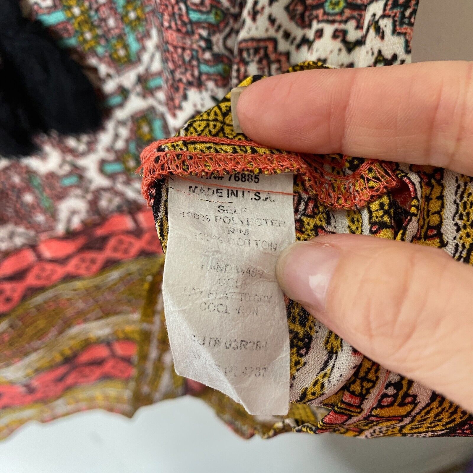 Other Braeve Brown Peach Multi Aztec Front Tie Sleeveless Tank XS Size XS / US 0-2 / IT 36-38 - 7 Thumbnail