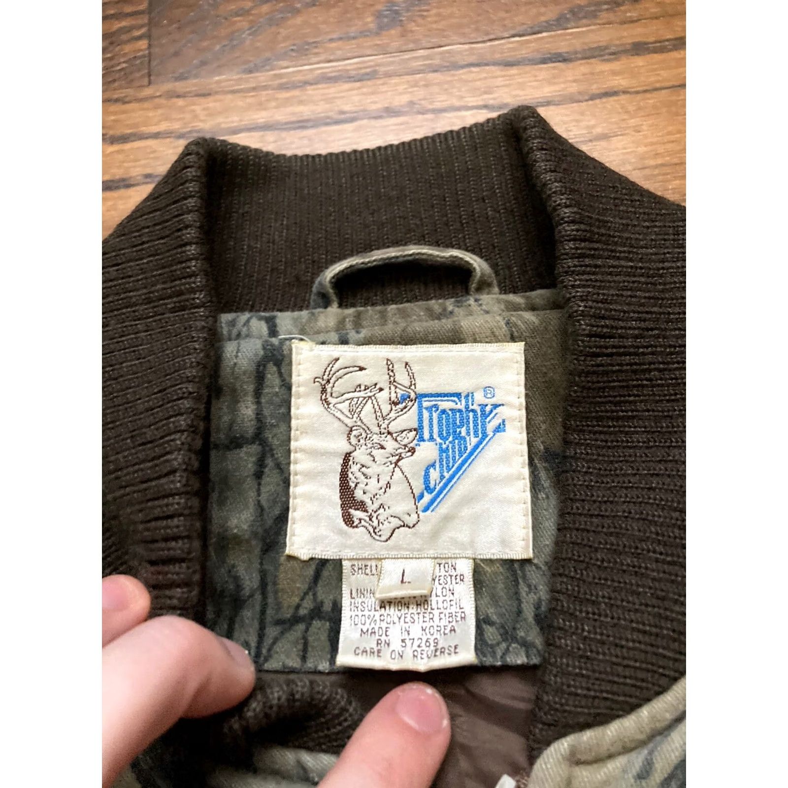 Vintage VINTAGE Trophy Club Jacket Mens Large Trebark Camo Hunting Puffer Alabama Size US L / EU 52-54 / 3 - 5 Thumbnail
