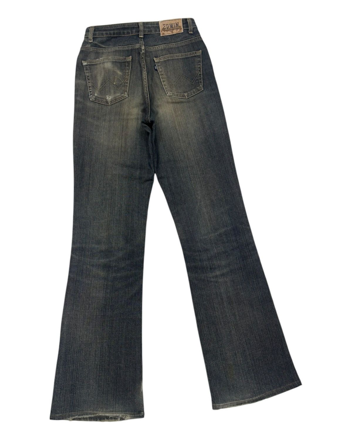 Edwin Vintage Miss Edwin Mud Wash Flare Jeans Bootcut Denim Size 27" / US 4 / IT 40 - 4 Thumbnail