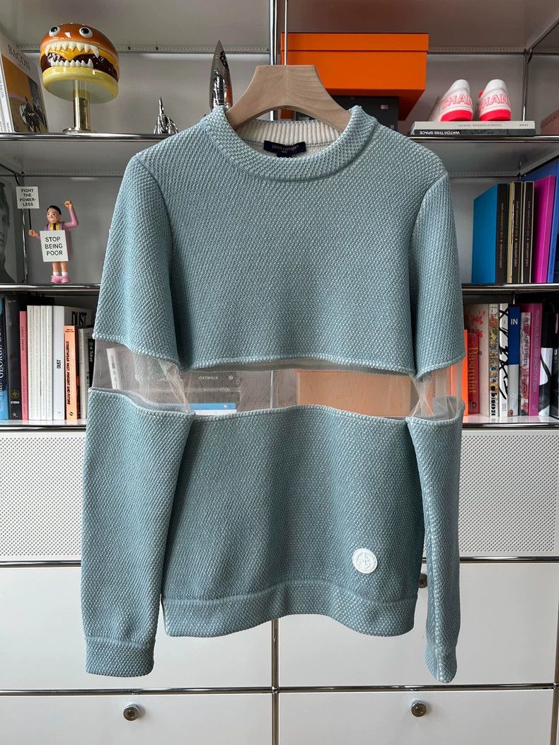 Louis Vuitton Louis Vuitton Mint Green Patchwork sweater 2501-Nextarrow Size US XS / EU 42 / 0 - 1 Thumbnail