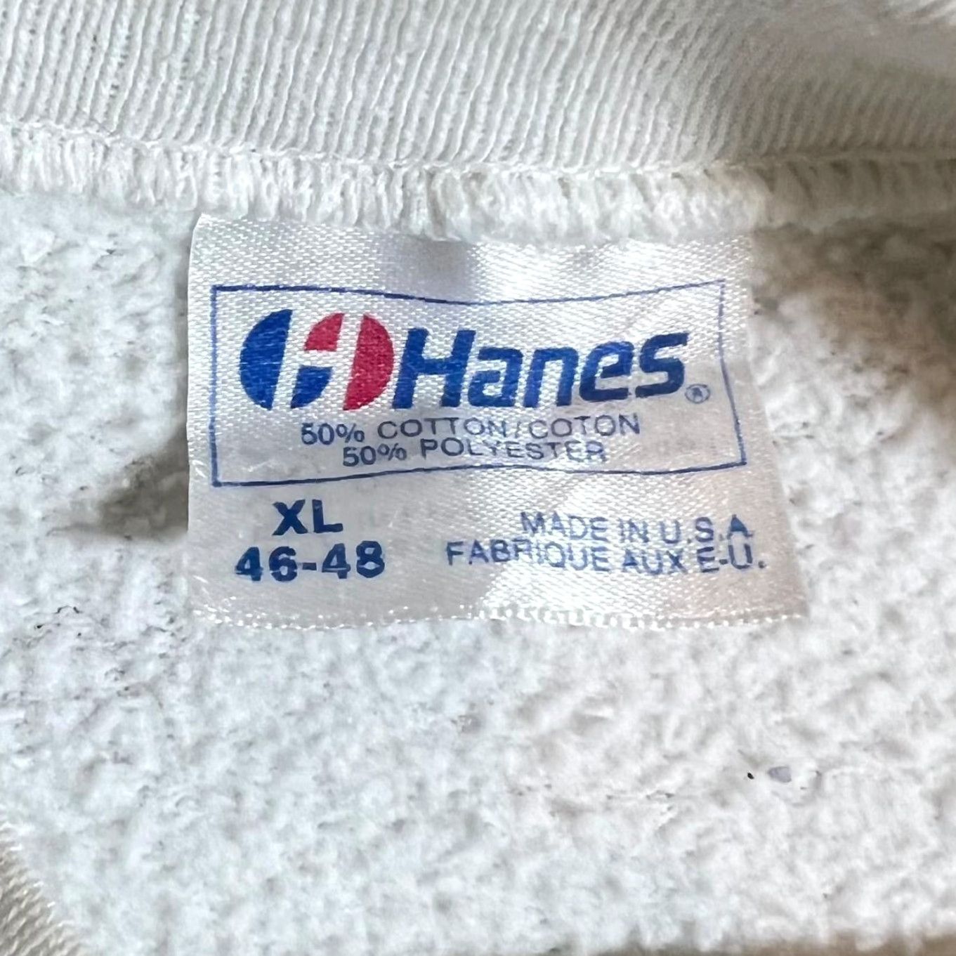 Hanes VINTAGE Hanes I FEEL STRESS Graphic Crewneck Sweatshirt L Mens White 90s Size US L / EU 52-54 / 3 - 2 Thumbnail
