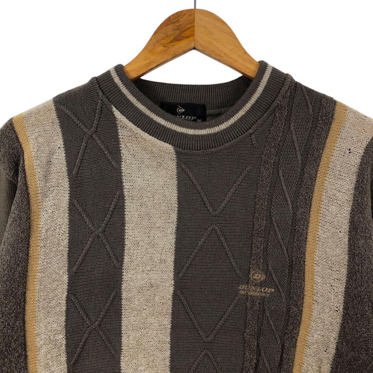 Vintage Vintage 90s DUNLOP Motosports Sweatshirt Knit Crewneck Size US M / EU 48-50 / 2 - 2 Thumbnail