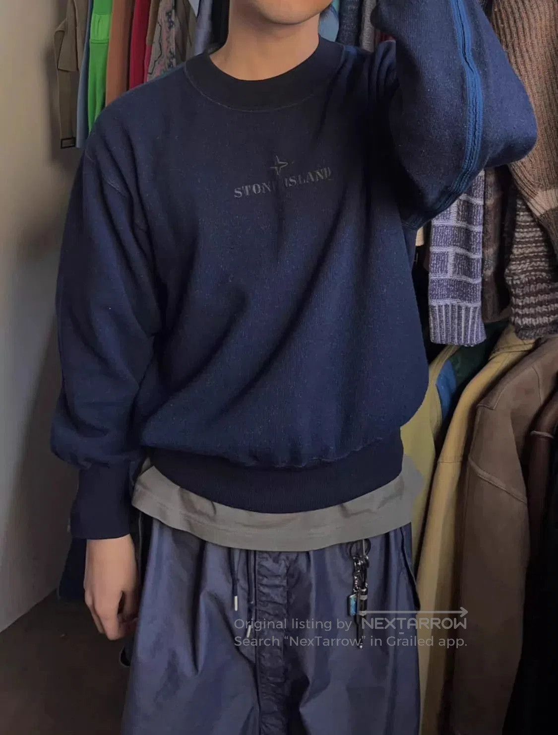 Stone Island Blue Crewneck Sweatshirt Size M. Size US M / EU 48-50 / 2 - 1 Thumbnail
