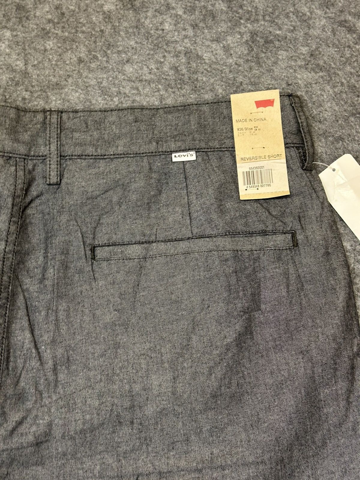 Levi's Levi's Men's 502 Regular Taper Fit chambray chino shorts. Size US 36 / EU 52 - 8 Thumbnail
