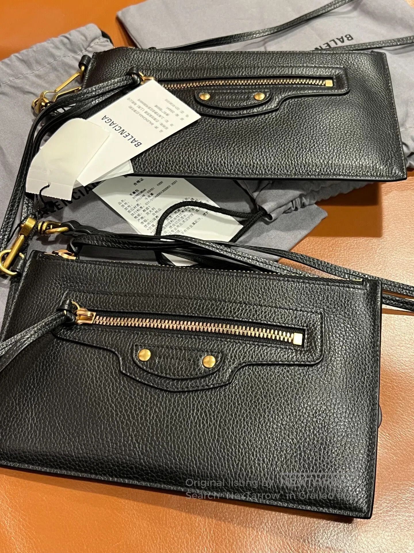 Other Balenciaga Black Gold Motorcycle Clutch. Size ONE SIZE - 9 Thumbnail
