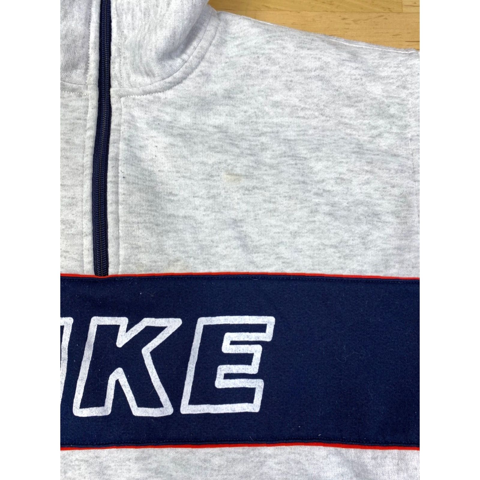 Nike Nike Sweatshirt 1/4 Zip Pullover Womens XS Gray Logo High Neck Pullover Casual Size XS / US 0-2 / IT 36-38 - 7 Thumbnail
