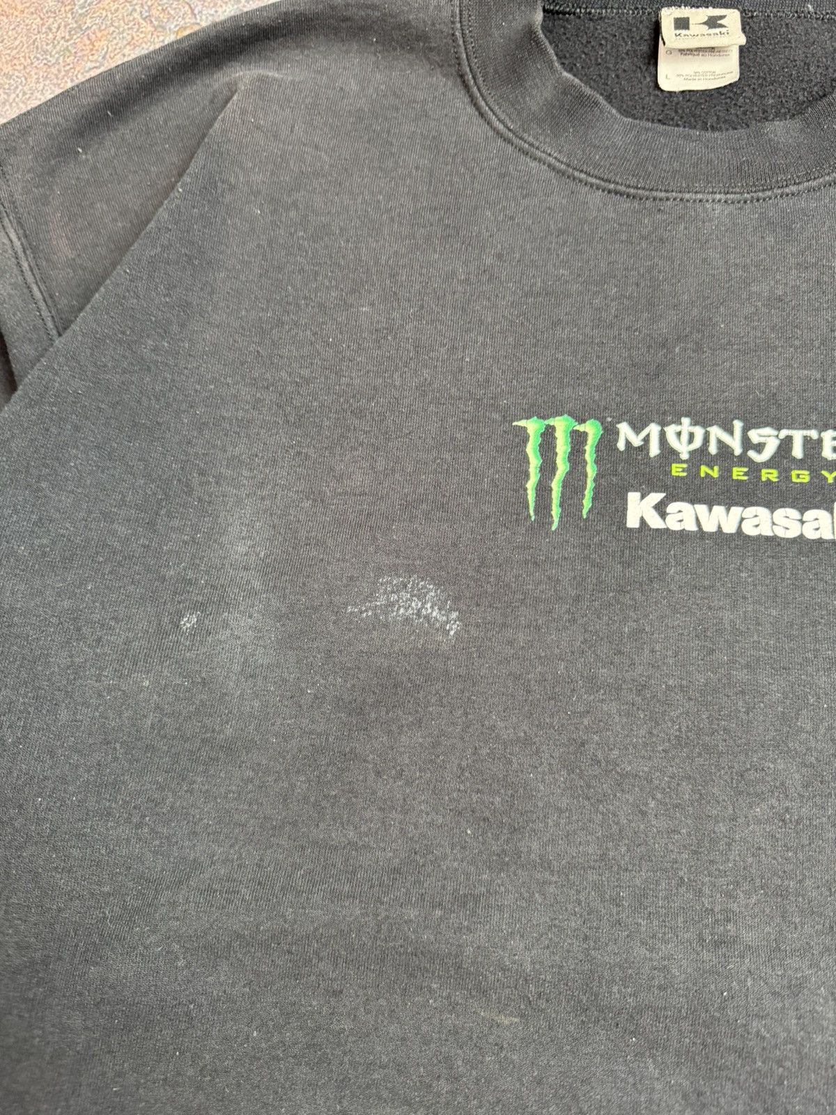 Japanese Brand Vintage⚡️ Monster Energy Kawasaki Racing Hoodie Size US L / EU 52-54 / 3 - 5 Thumbnail