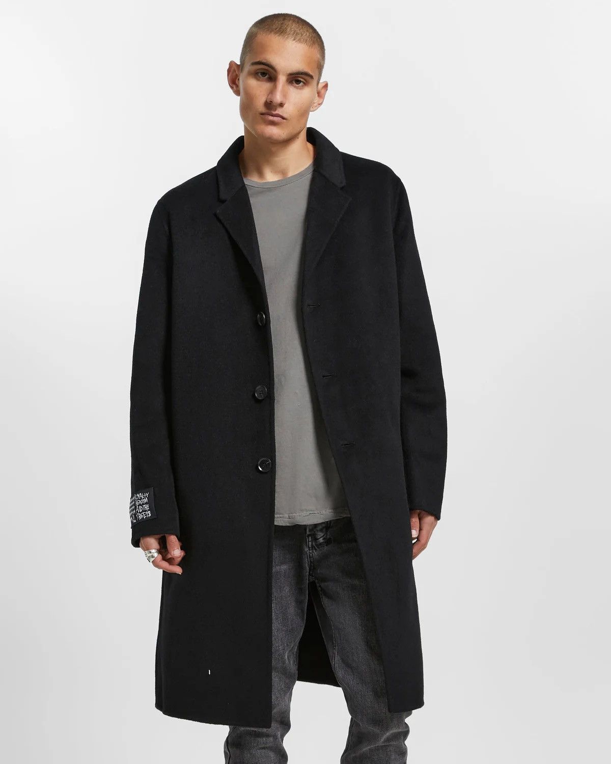 Ksubi Ksubi Black Wool Mogul Coat Size US L / EU 52-54 / 3 - 3 Thumbnail
