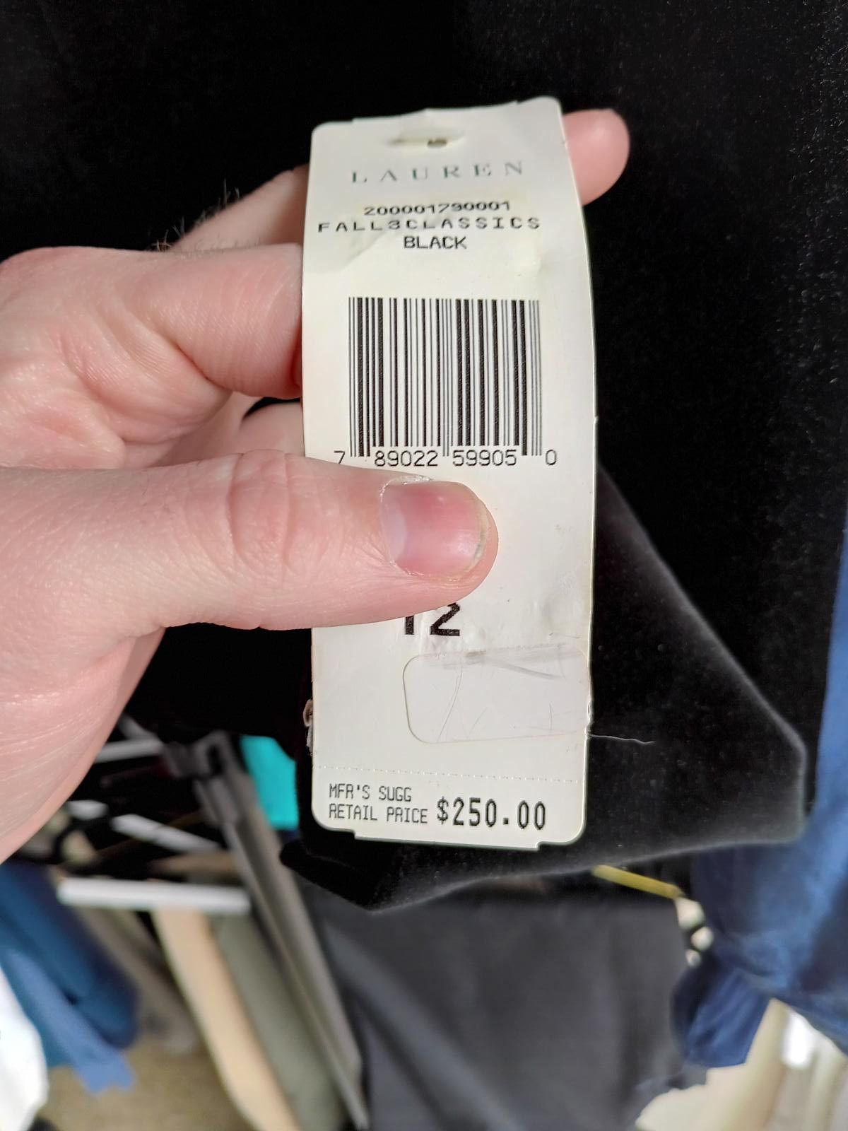 Lauren Ralph Lauren Lauren Ralph Lauren Black Velvet Blazer Size XL / US 12-14 / IT 48-50 - 5 Thumbnail