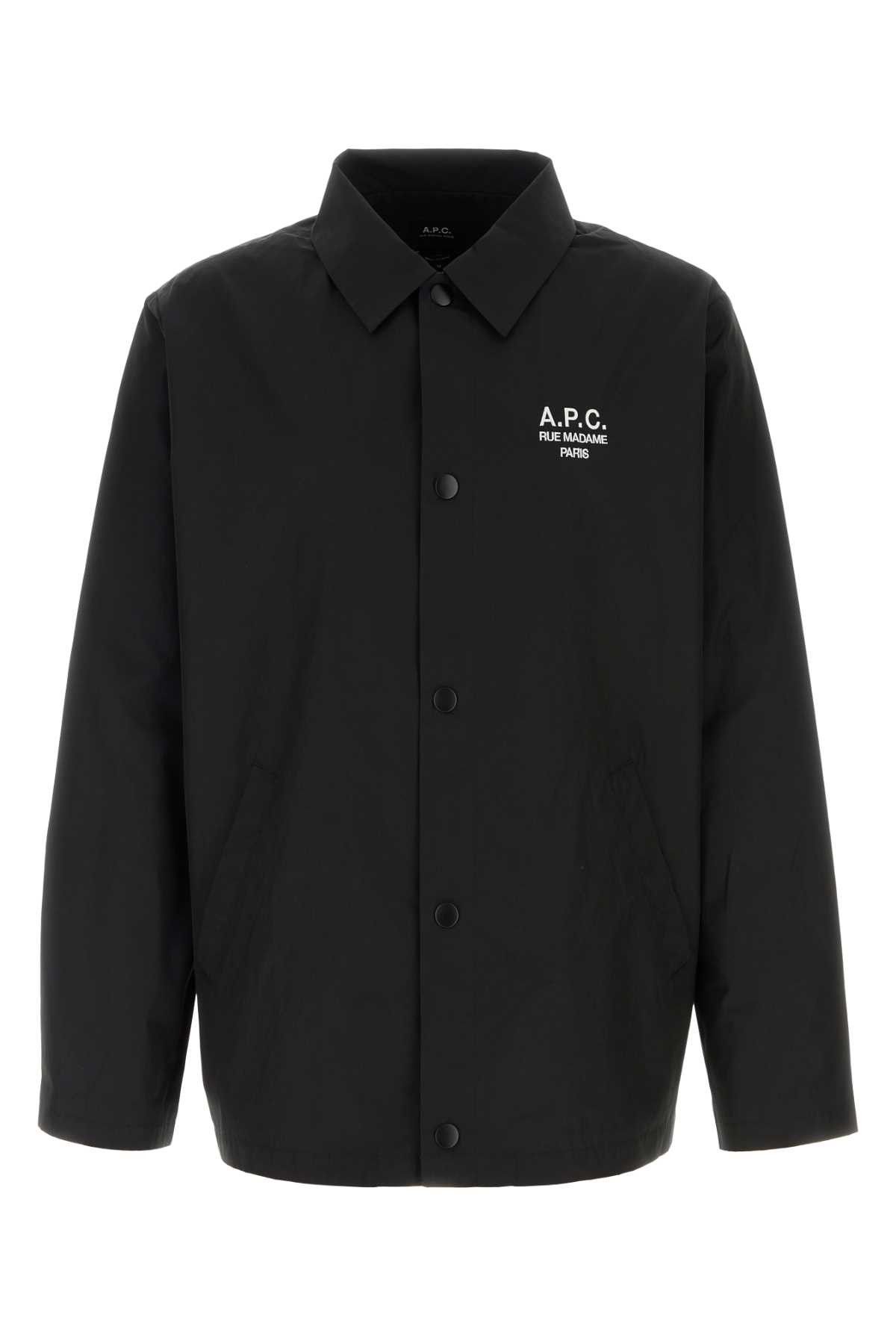 A.P.C. Black Polyester Jacket Size US M / EU 48-50 / 2 - 1 Thumbnail