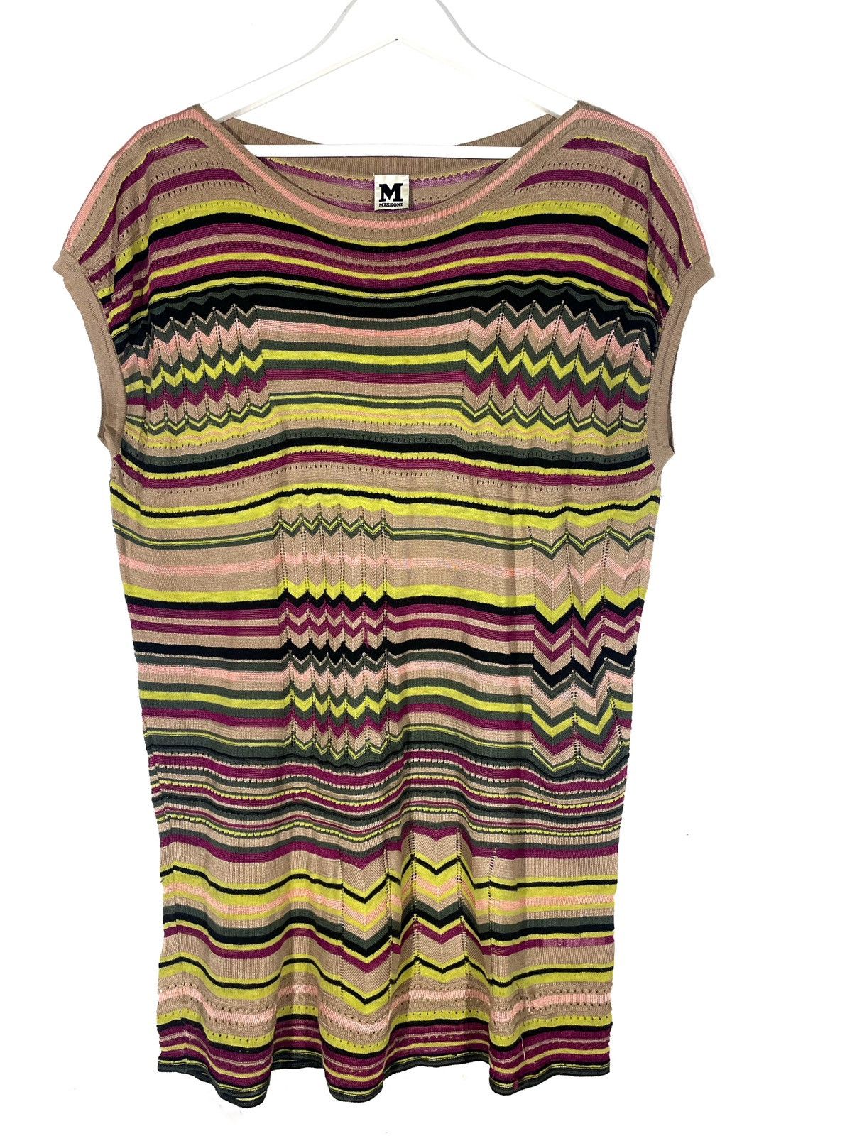 Missoni × Vintage Missoni Women’s Knit Dress Cotton/Viscose/Linen Size 46/L Size L / US 10 / IT 46 - 1 Thumbnail
