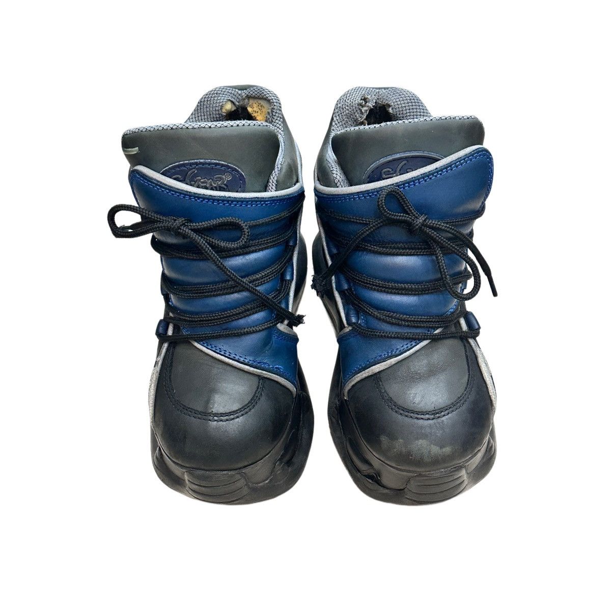 image of Blue Grey And Black Rave Swear Shoes/boots, Women's (Size 6)