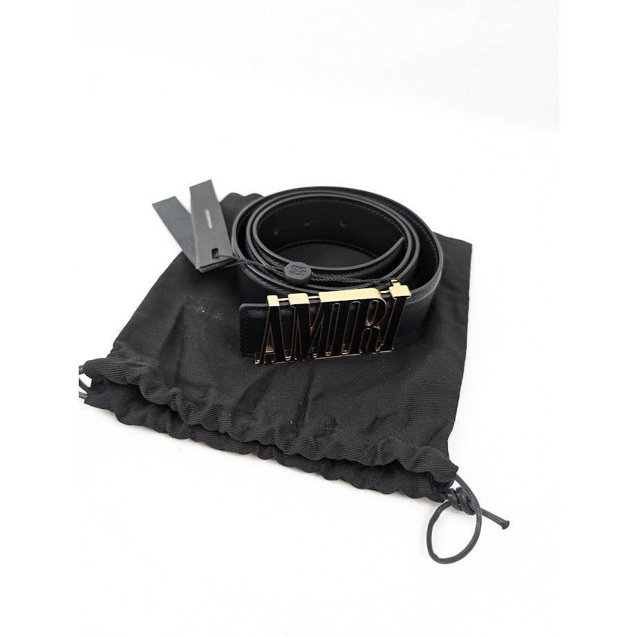 Amiri o1rshd1 Size: 80 CM / Nappa Amiri 4cm Belt in Black Size 32 - 12 Thumbnail