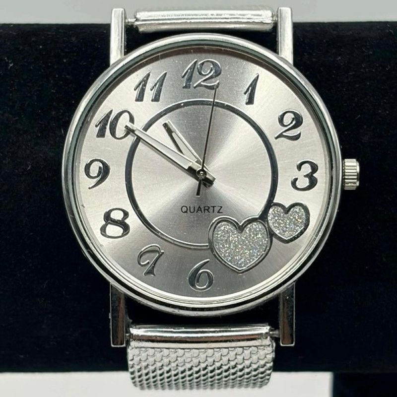 Other Silver Heart Men’s Watch Size ONE SIZE - 2 Thumbnail