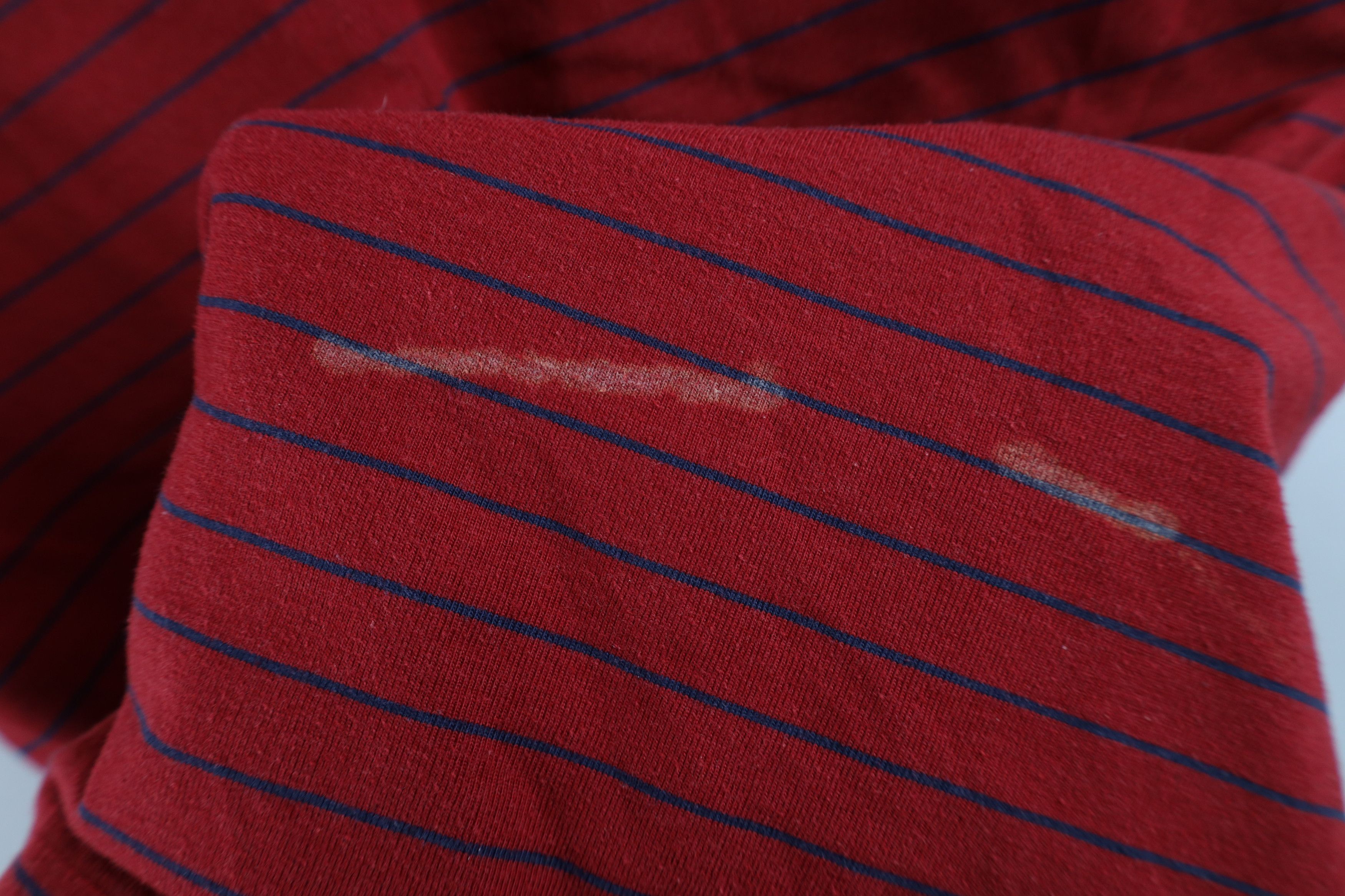 Vintage Vintage 90s Streetwear Striped Short Sleeve T-Shirt Red Size US M / EU 48-50 / 2 - 10 Thumbnail