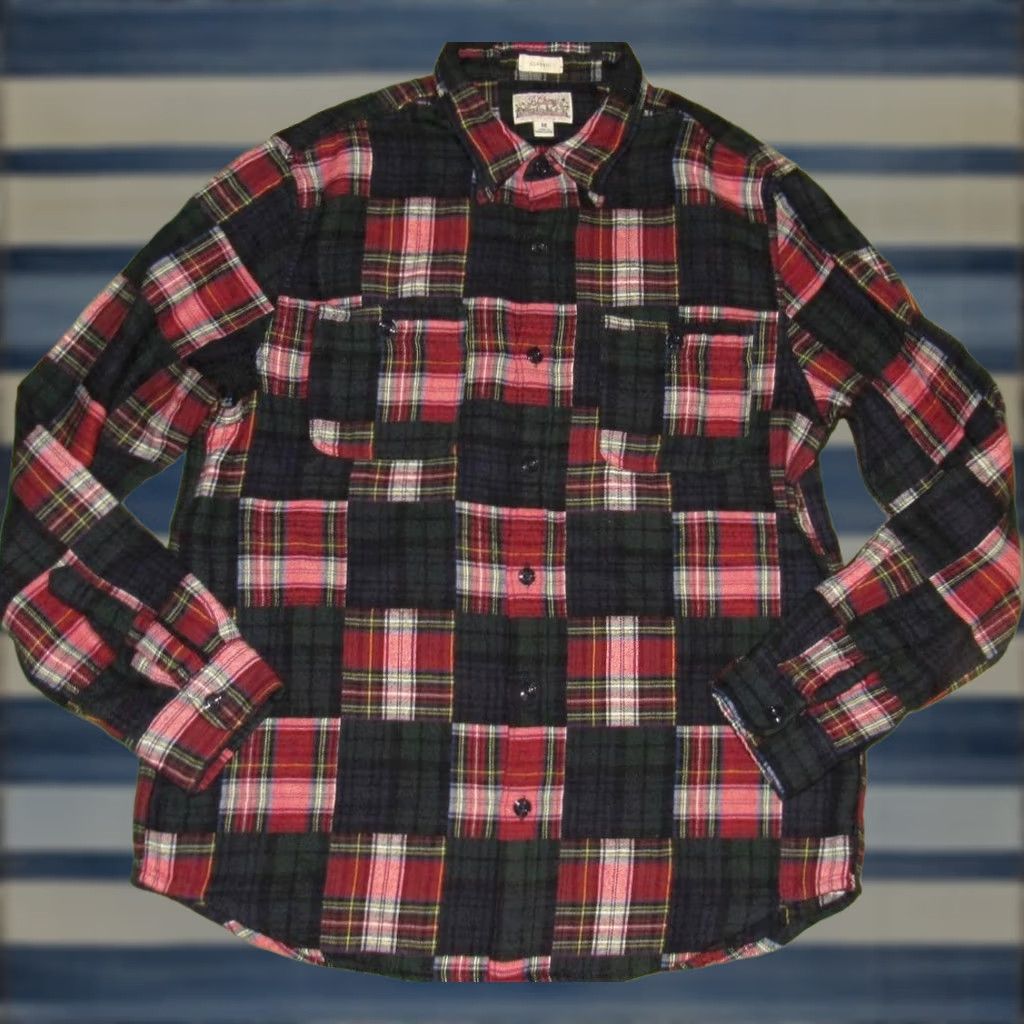 Doublet J CREW Patchwork Shirt Mid Weight Flannel Black Watch Double Brushed Medium Size US M / EU 48-50 / 2 - 1 Thumbnail