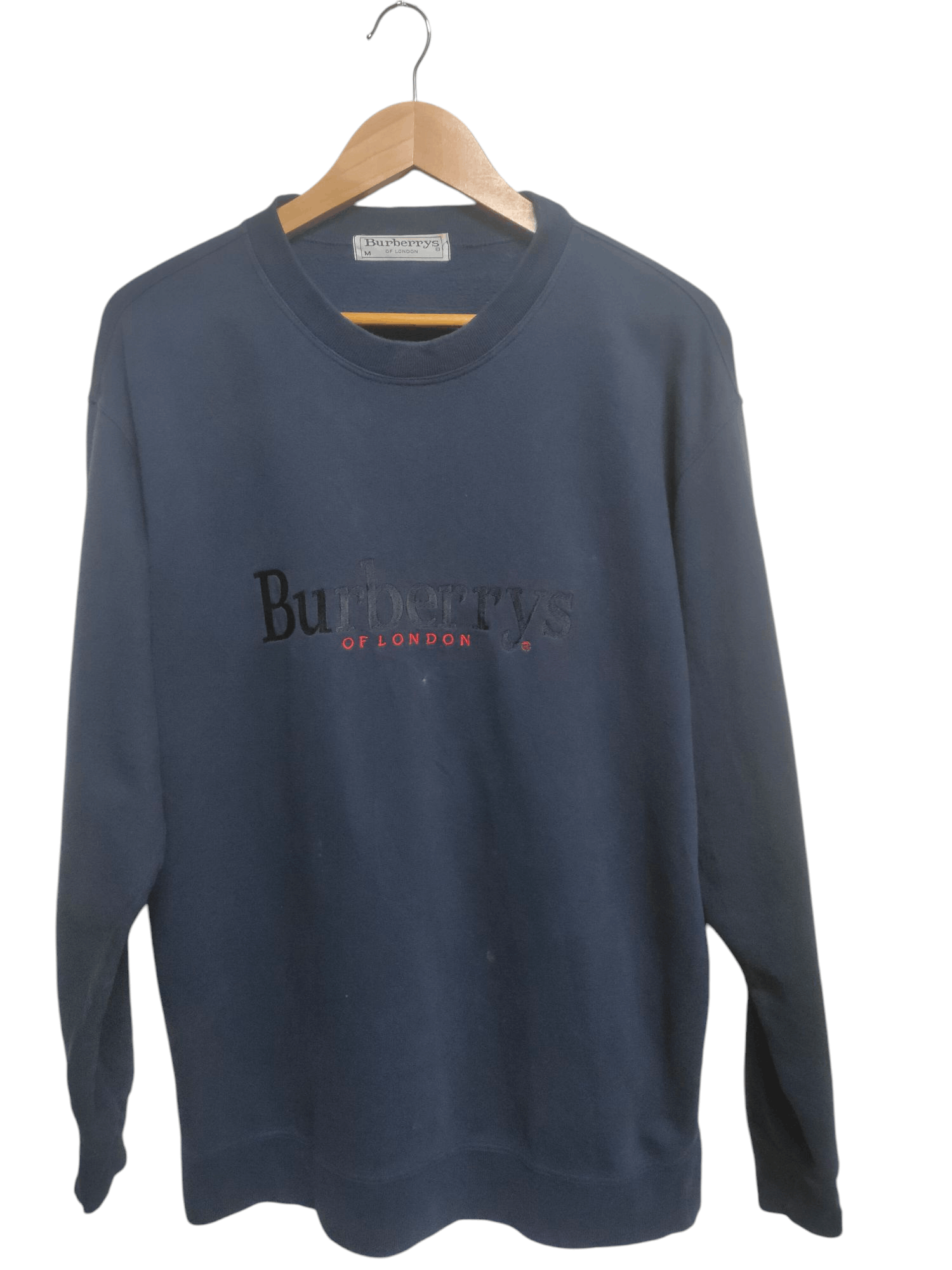 Burberry × Vintage Vintage burberrys spellout embroidery logo sweatshirt Size US M / EU 48-50 / 2 - 1 Thumbnail