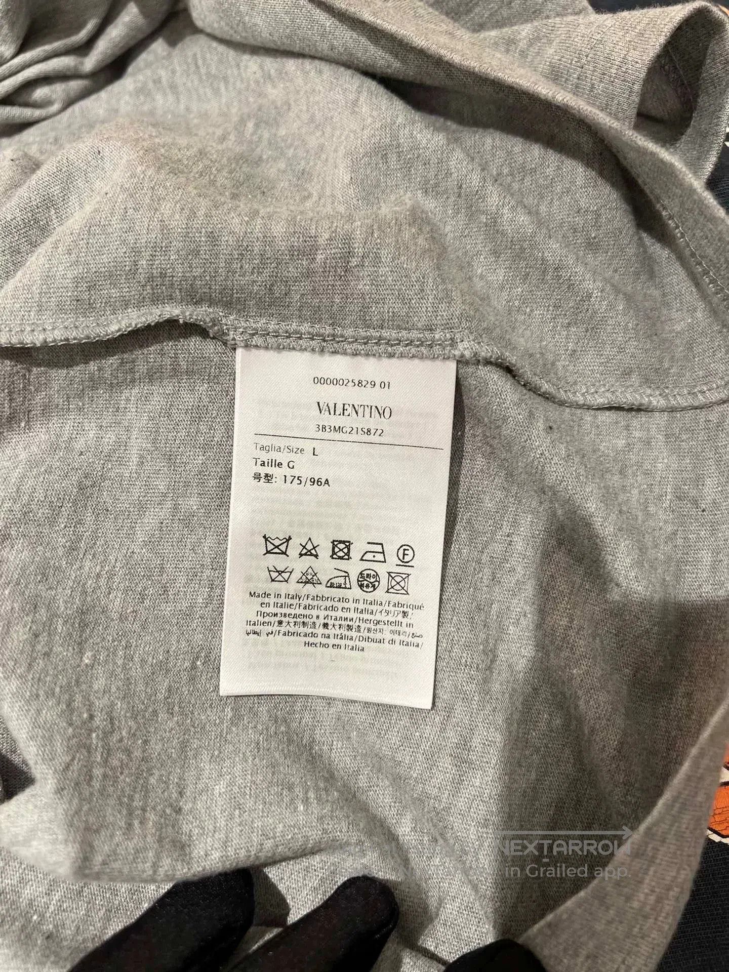 Valentino Valentino Gray Crystal Collar Short Sleeve. Size US L / EU 52-54 / 3 - 5 Thumbnail
