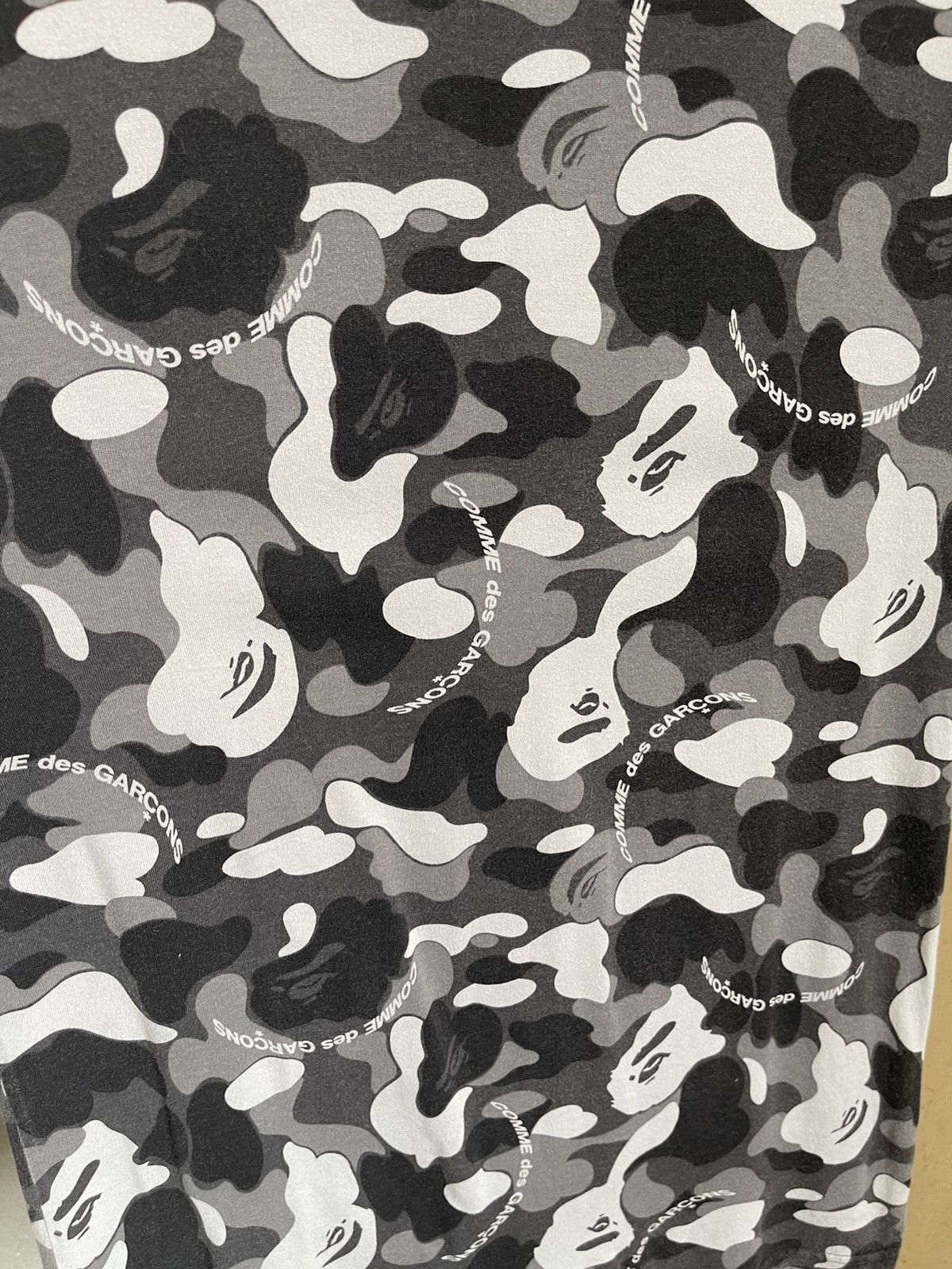 Bape × Comme des Garcons Bape Comme Des Garcons Camo Osaka Exclusive T Shirt Size US XL / EU 56 / 4 - 3 Thumbnail