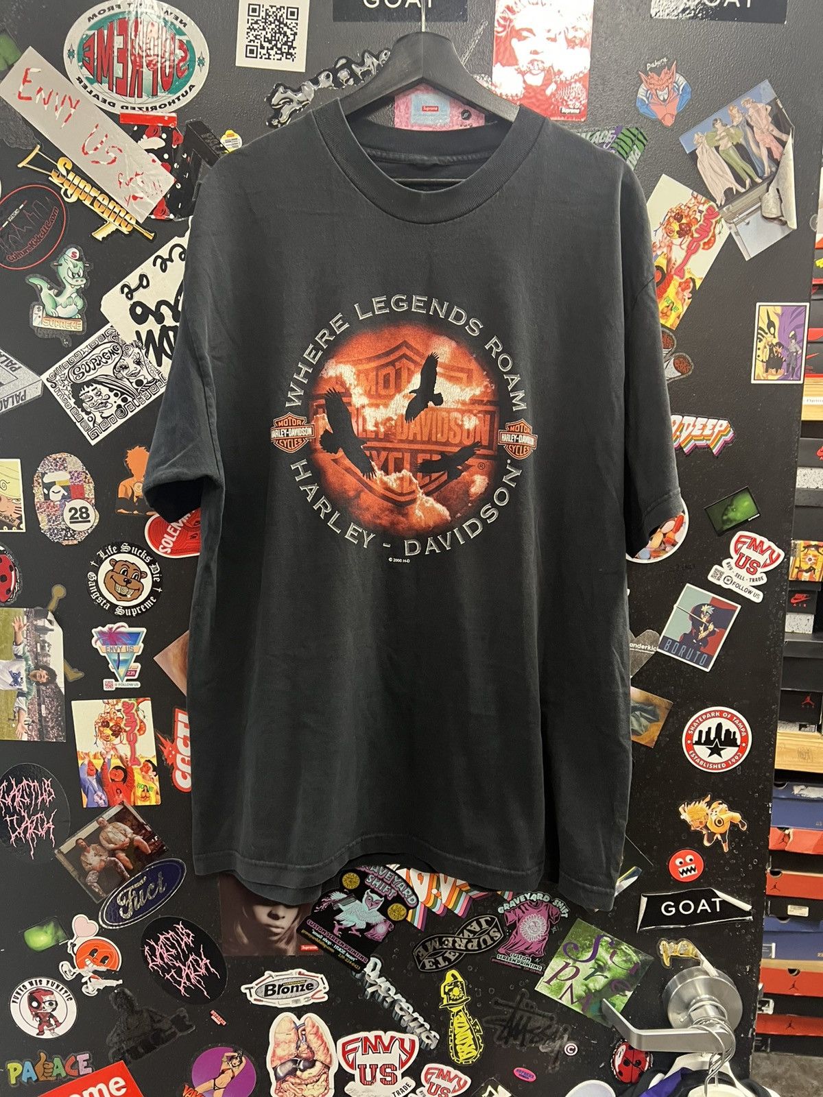 Harley Davidson Vintage Harley Davidson Where Legends Roam Shirt Size US XXL / EU 58 / 5 - 1 Thumbnail