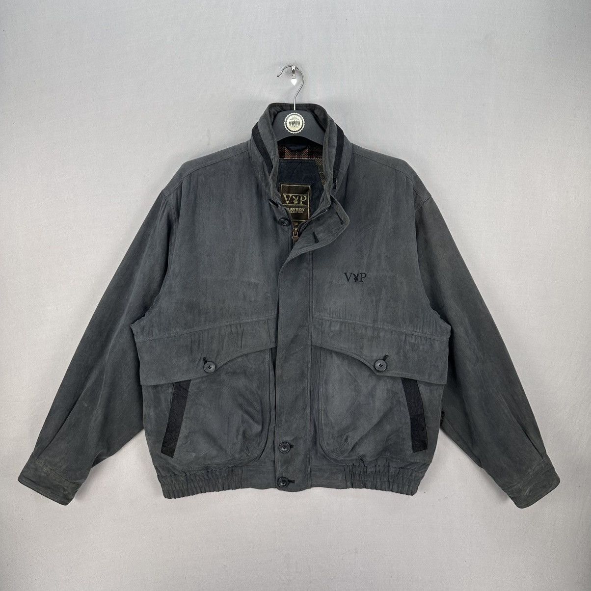 Playboy Vintage 90's VIP Playboy Collection Moleskin Zipper Jacket Size US L / EU 52-54 / 3 - 1 Thumbnail