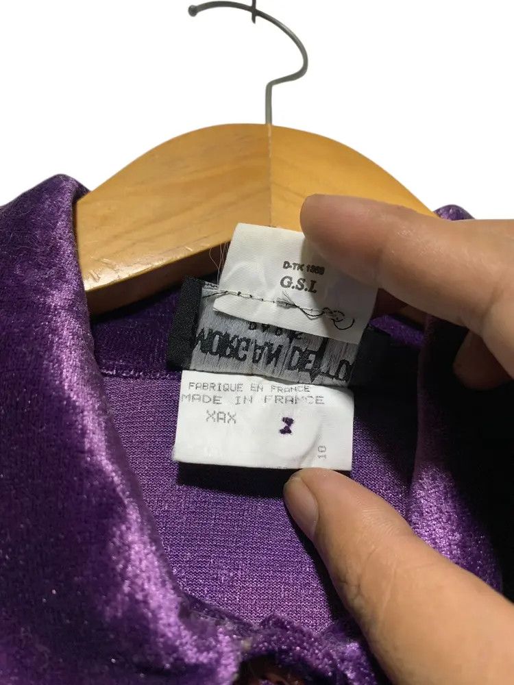 Morgan De Toi Vintage Morgan De Toi velvet purple shirt made in france Size M / US 6-8 / IT 42-44 - 7 Thumbnail