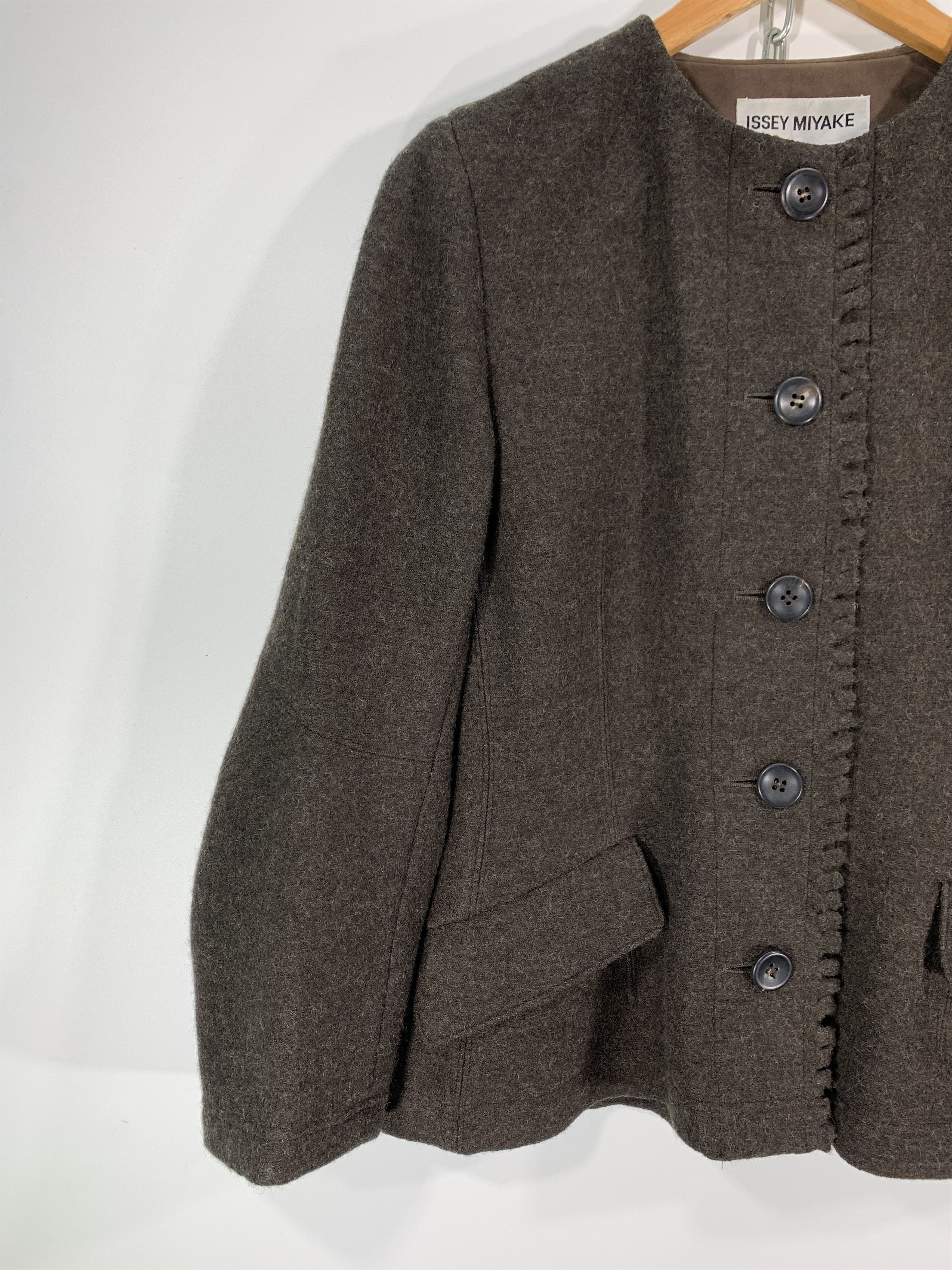 Issey Miyake ⚡️Woolhair Jacket Issey Miyake Size M / US 6-8 / IT 42-44 - 3 Thumbnail