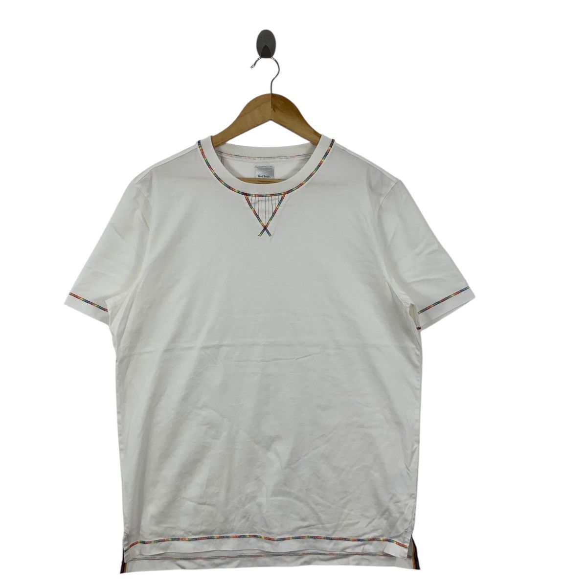 Paul Smith Vintage PAUL SMITH LONDON Minimalist Design Ringer Tee Shirt Size US L / EU 52-54 / 3 - 4 Thumbnail