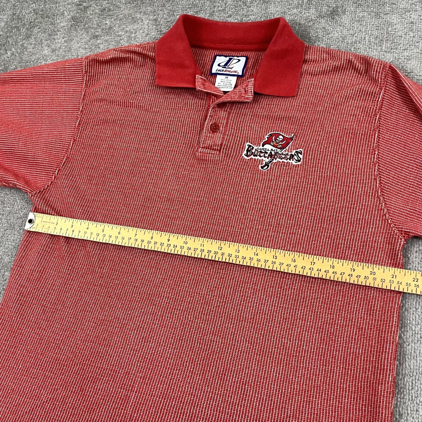 Logo Athletic VTG Tampa Bay Buccaneers Polo Shirt Men Medium Red Logo Athletic Retro Throwback Size US M / EU 48-50 / 2 - 6 Thumbnail
