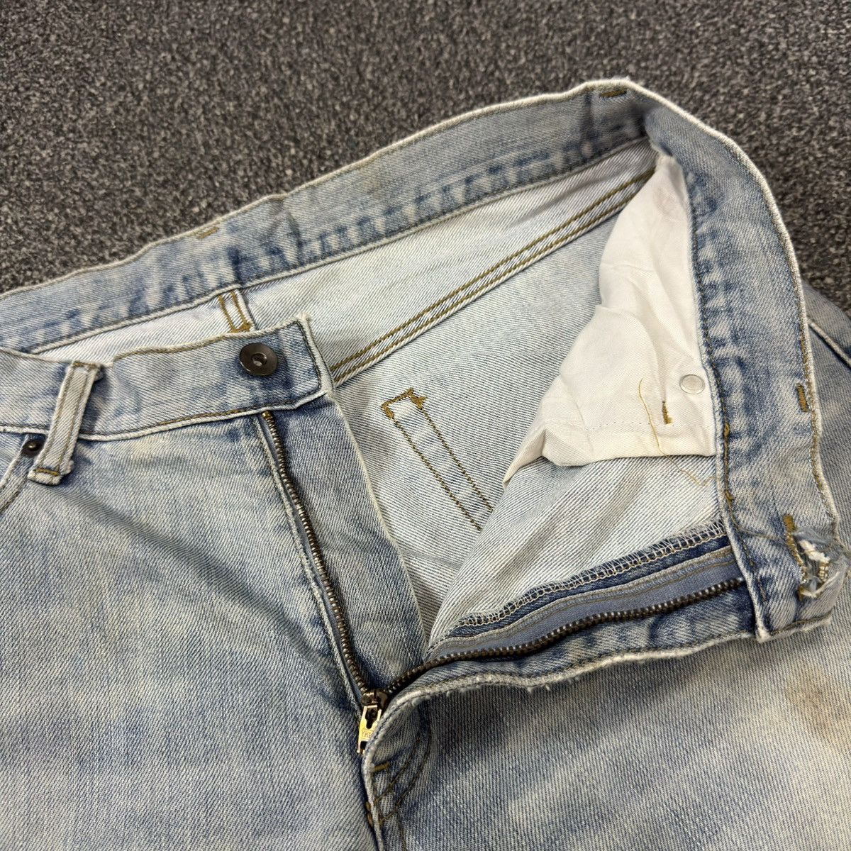 Undercover × Uniqlo 🔥🇯🇵 Vintage 90s Japanese Denim Uniqlo Faded Distressed Jeans Size US 34 / EU 50 - 10 Thumbnail