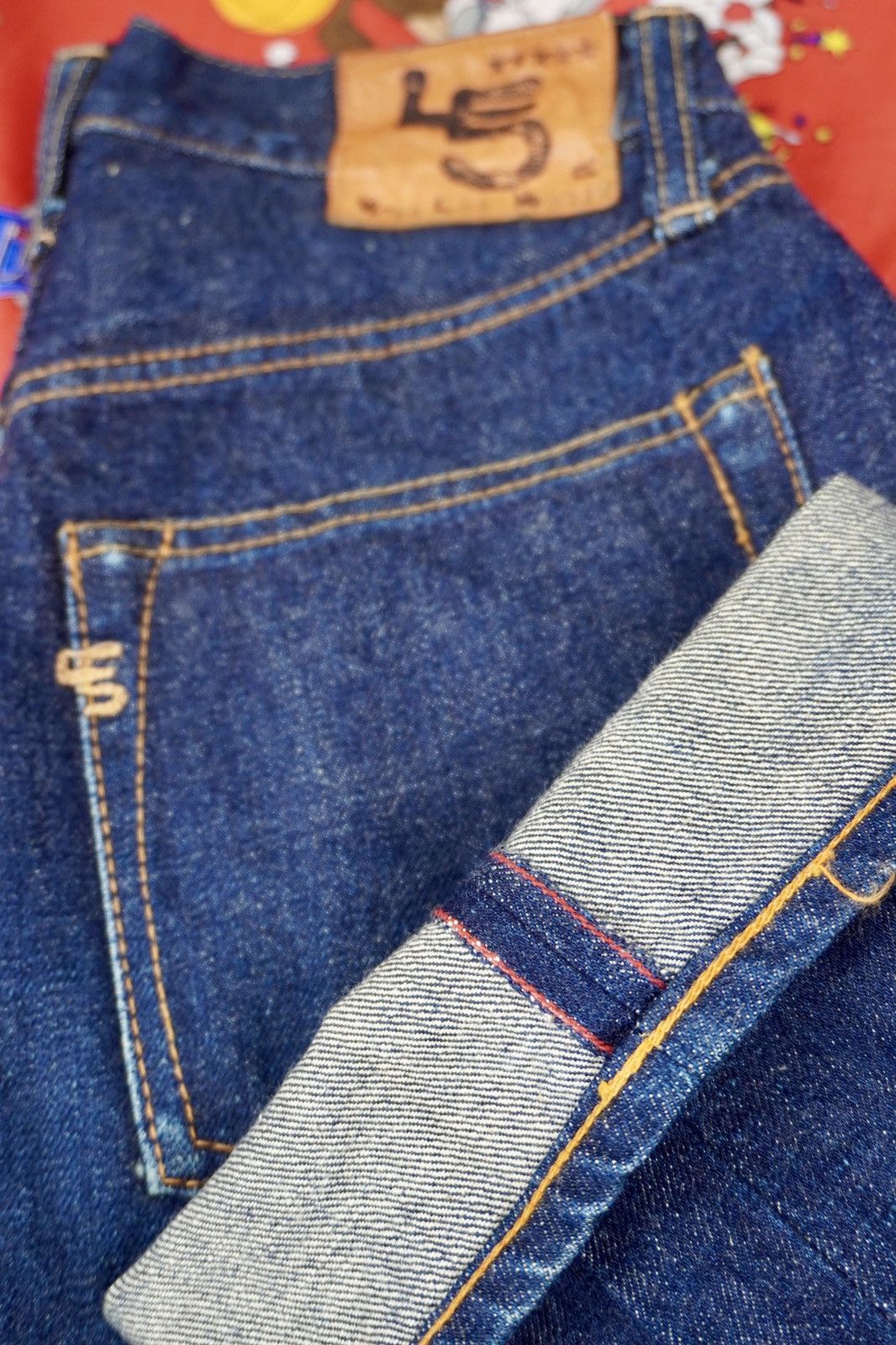 45rpm × Japanese Brand × Vintage Vintage 45Rpm L5 Red Selvedge Rare Like New Size US 27 - 1 Thumbnail