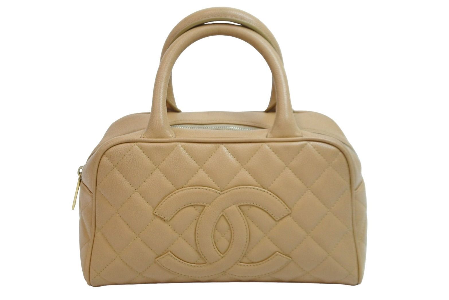 Chanel Mini Boston Bag in Beige, Men's