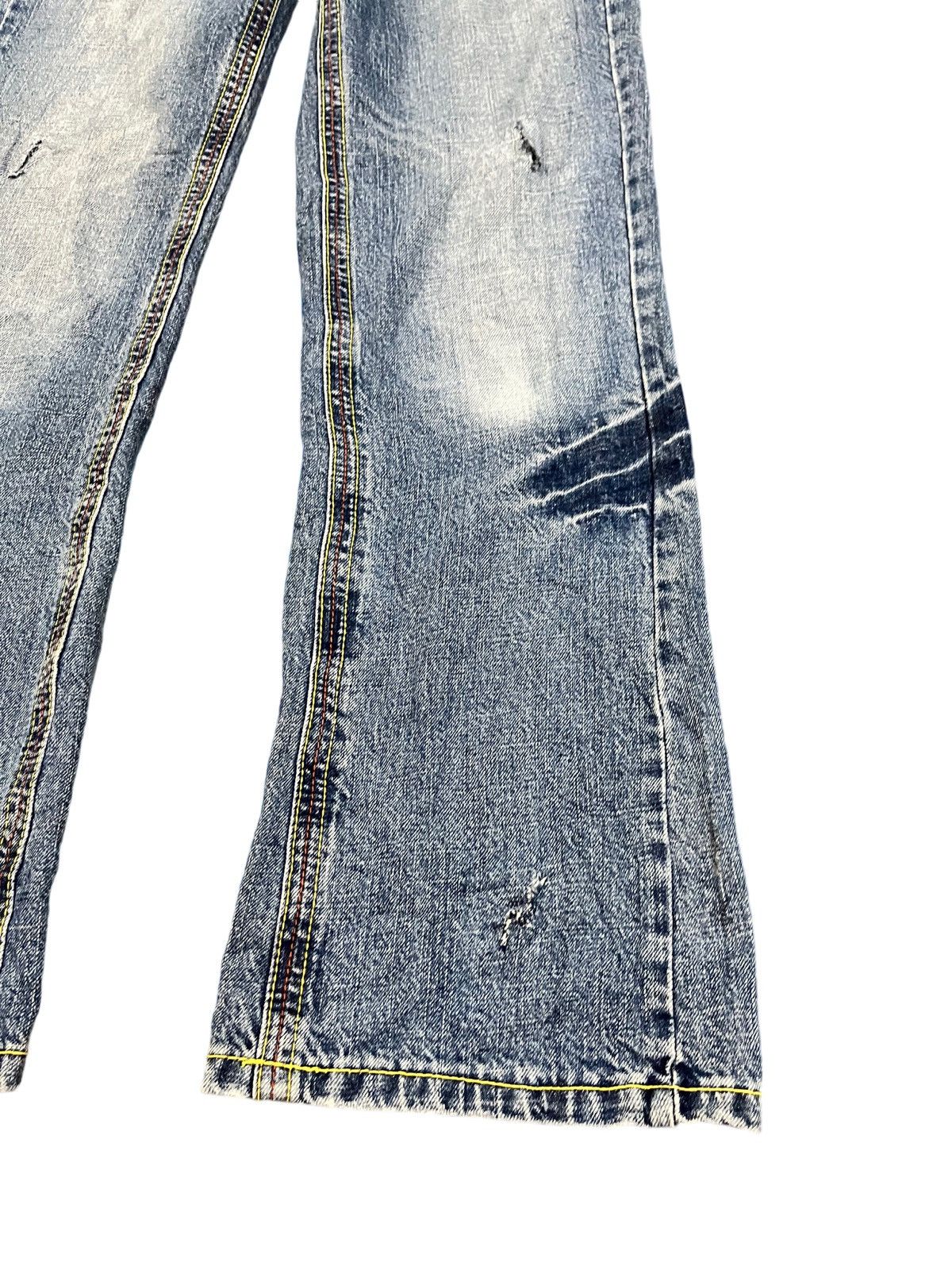 Japanese Brand × Seditionaries Vintage Japanese Brand Flare Punk Denim Size US 30 / EU 46 - 3 Thumbnail