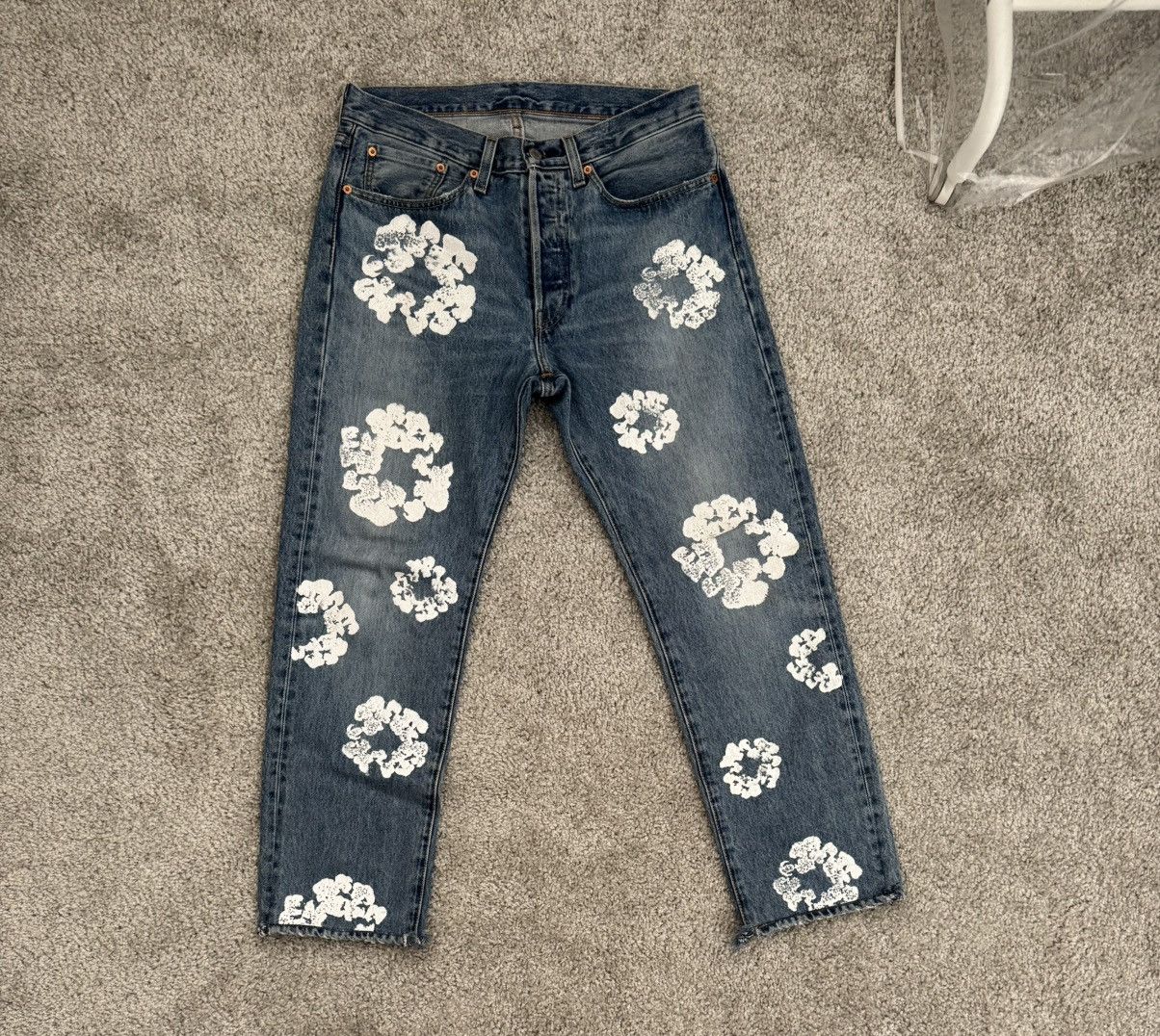DENIM TEARS Denim Tears Levi’s Cotton Wreath Jean Size US 31 - 8 Thumbnail