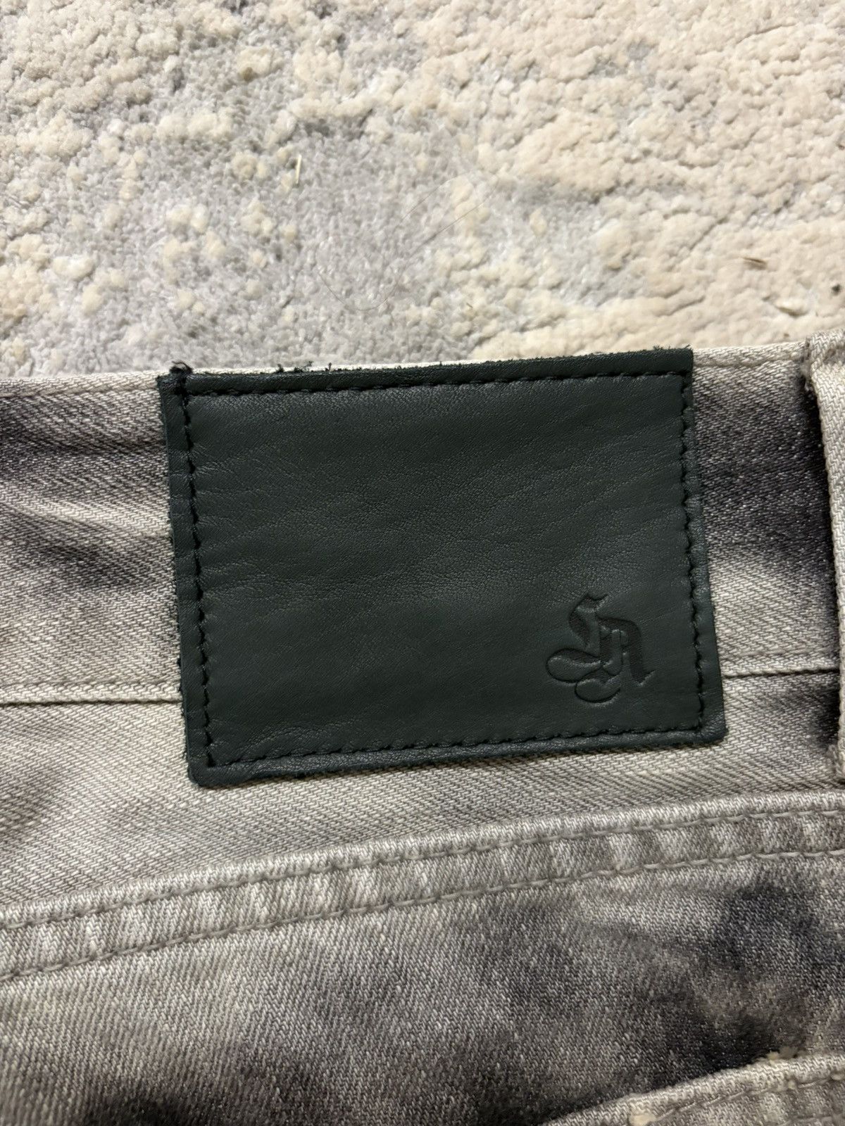 Japanese Brand La Gate - Bleach Washed Grey Denim Bootcut Jeans Size US 32 / EU 48 - 8 Thumbnail
