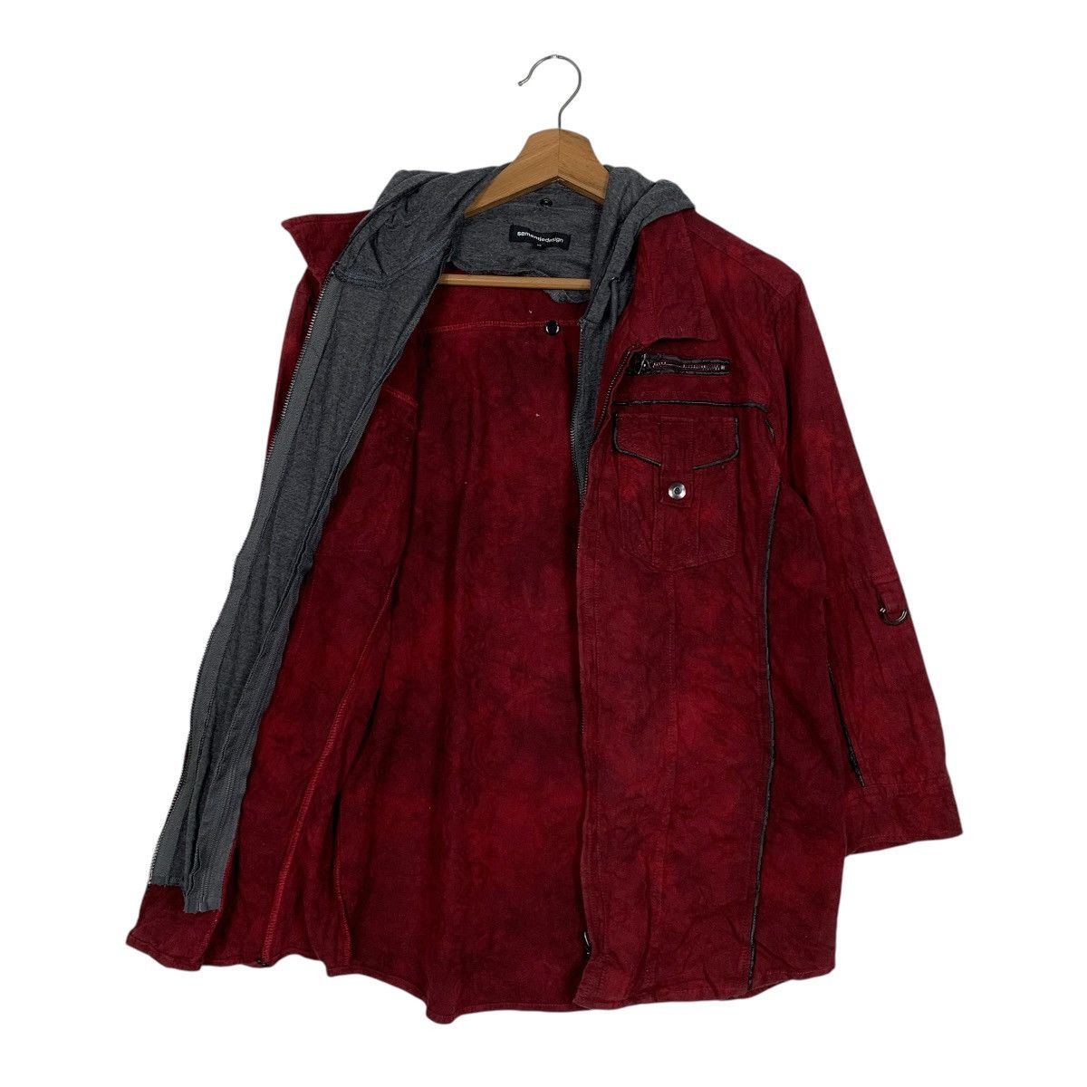 semanticdesign Semantic Design Hooded Red Jacket Size M / US 6-8 / IT 42-44 - 10 Thumbnail