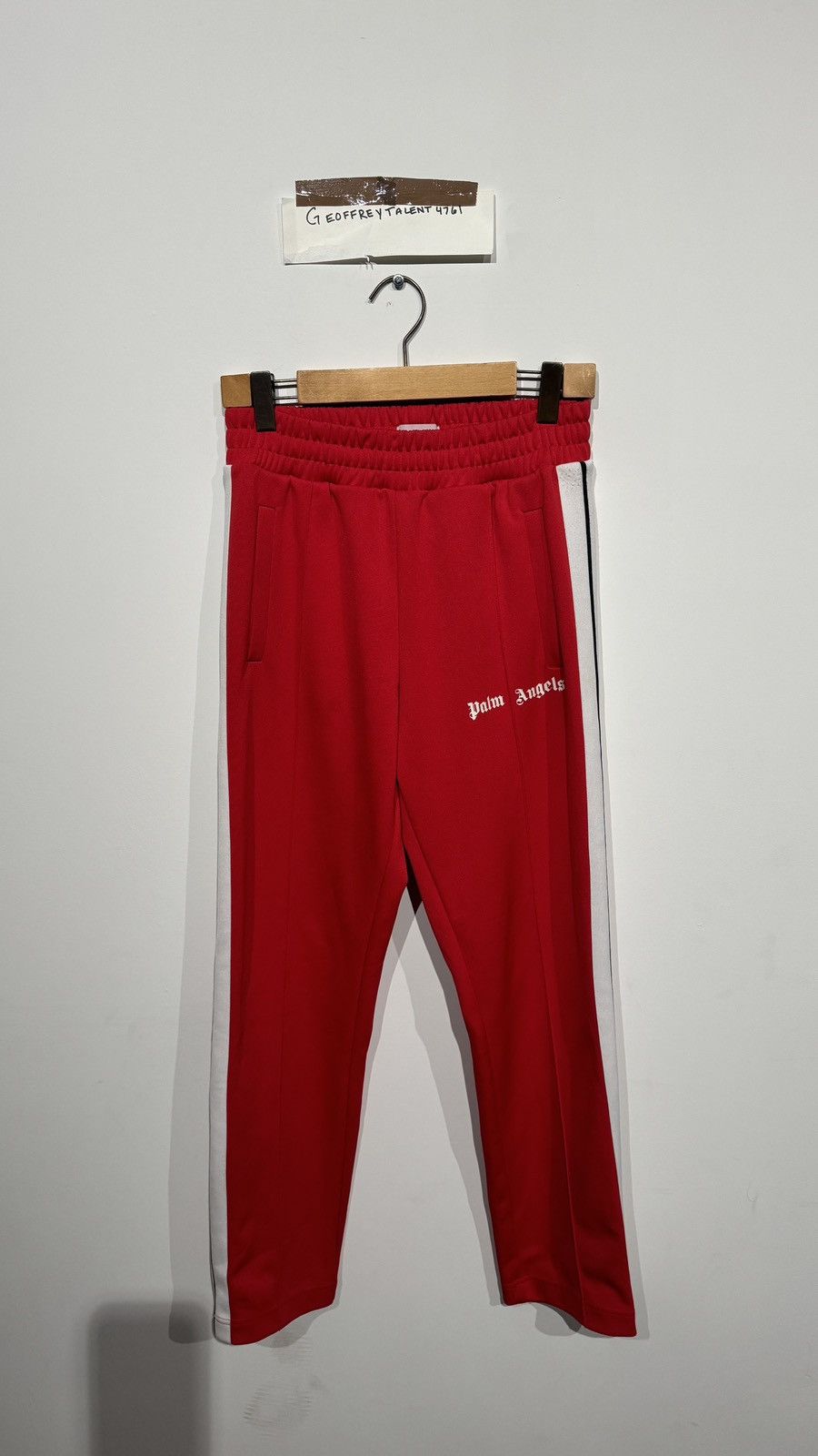 Palm Angels Palm Angels Red Track Pants - Size M Size US 32 / EU 48 - 1 Thumbnail