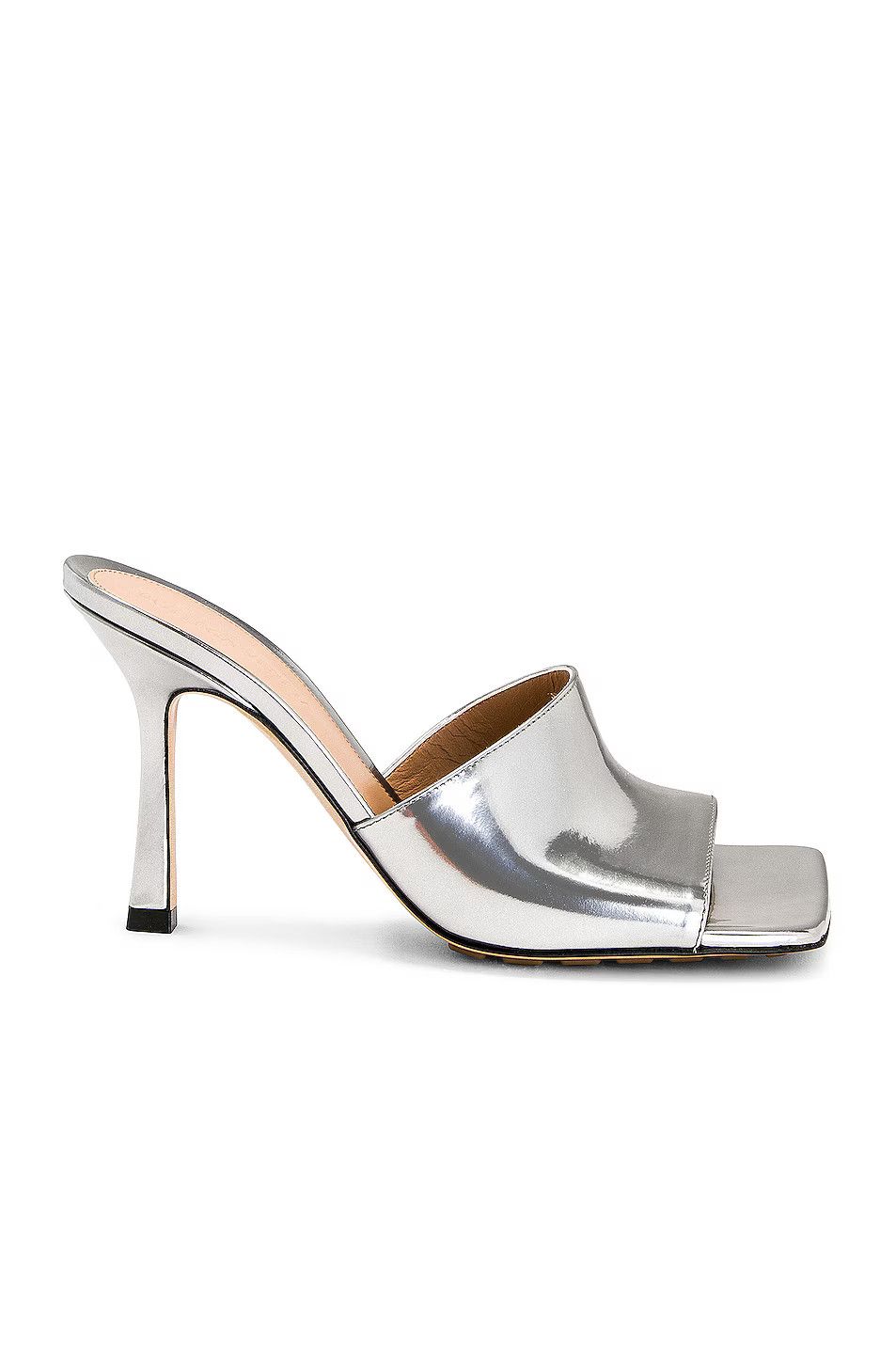 Bottega Veneta o1n1vont0126 Stretch Mule in Silver Size US 7.5 / IT 37.5 - 1 Thumbnail