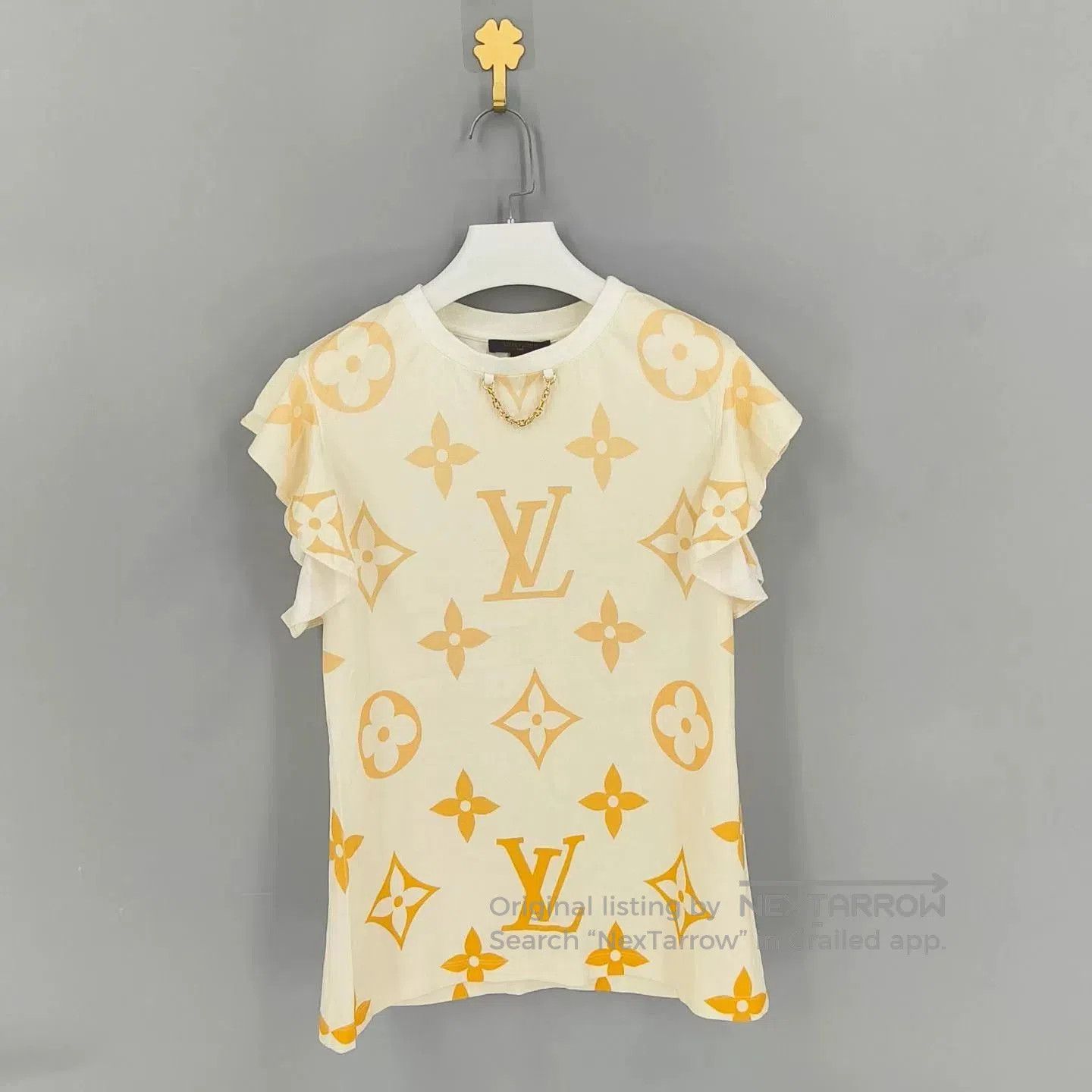 Louis Vuitton Louis Vuitton Gradient Logo Ruffle Sleeve T. Size US XL / EU 56 / 4 - 1 Thumbnail
