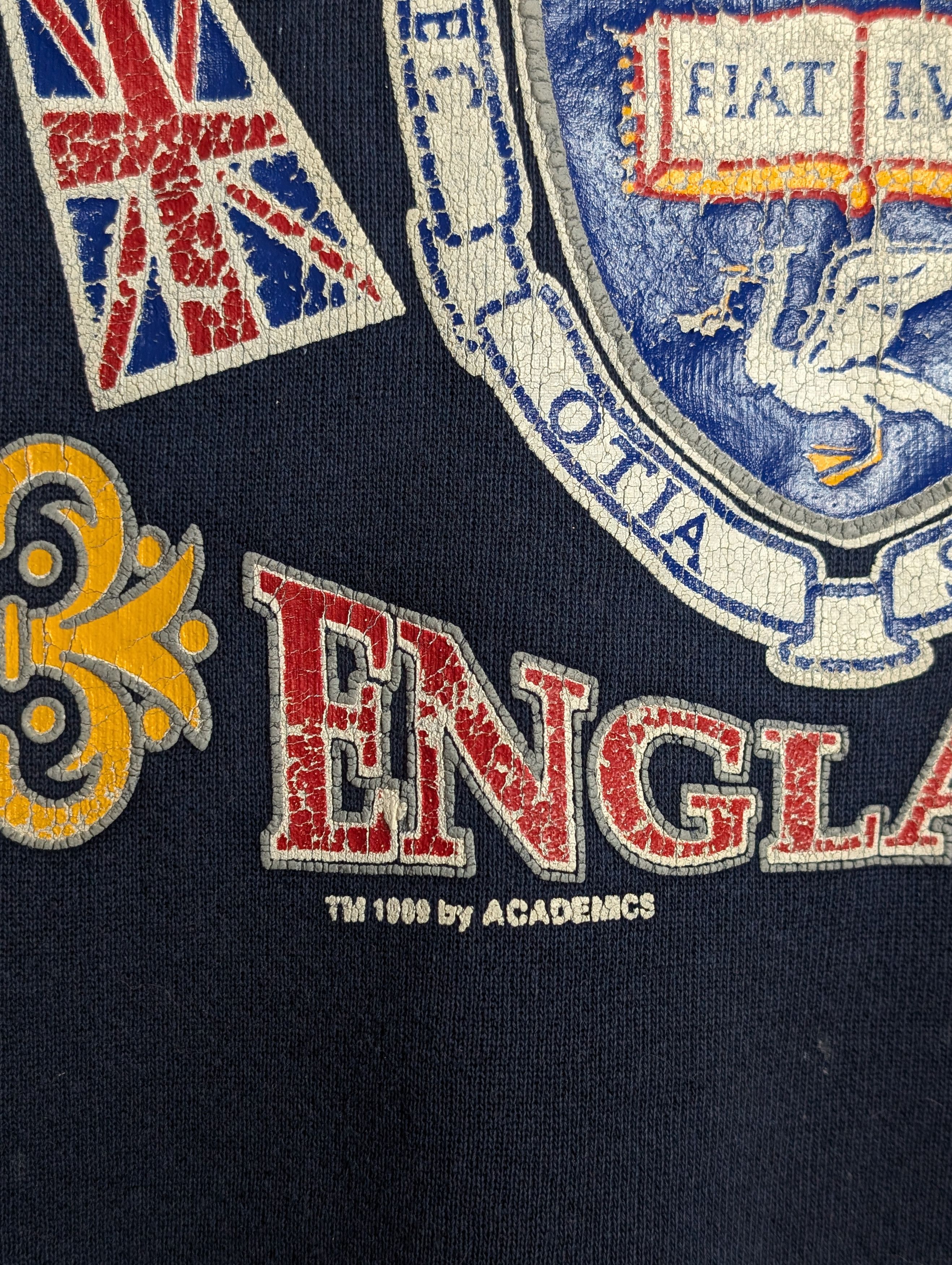 Vintage Vintage University of Liverpool Sweatshirt 1988 Navy Boxy Size US L / EU 52-54 / 3 - 3 Thumbnail