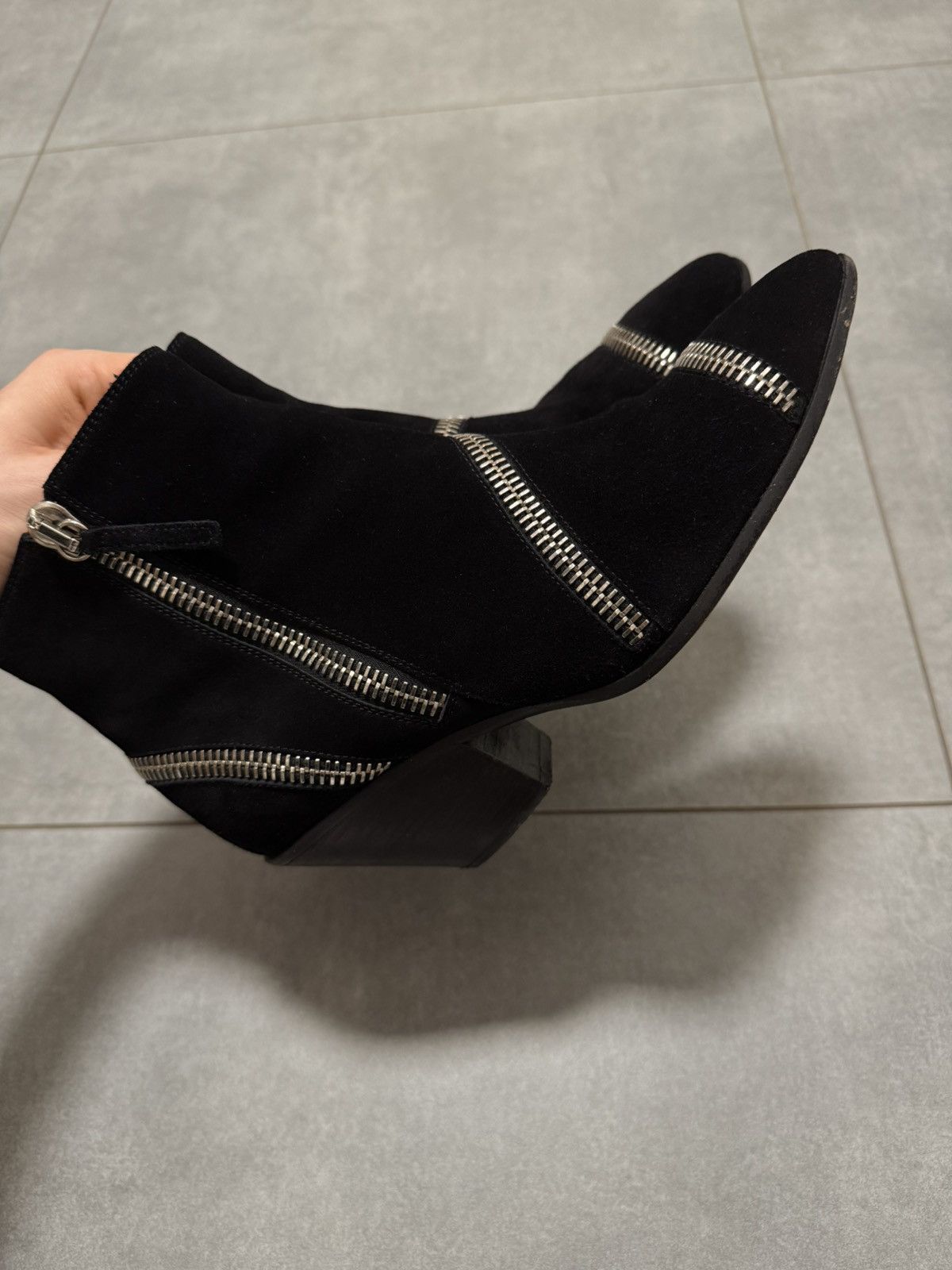 Giuseppe Zanotti Giuseppe Zanotti Black Suede Ankle Boots 39,5 Size US 9.5 / IT 39.5 - 6 Thumbnail