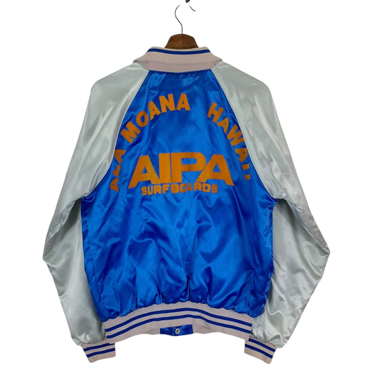 Vintage VINTAGE AIPA SURFBOARD SATIN VARSITY JACKET Size US L / EU 52-54 / 3 - 1 Thumbnail
