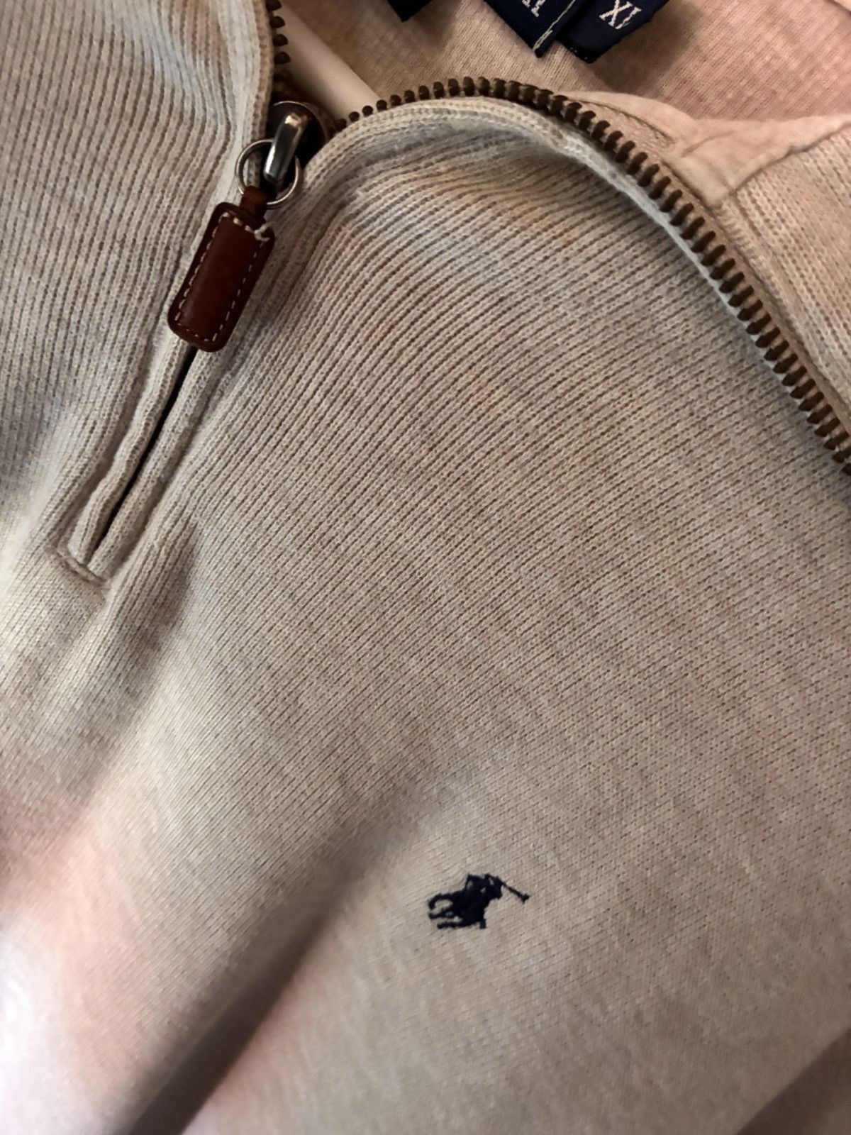 Polo Ralph Lauren Polo Ralph Lauren vintage quarter zip tan XL Size US XL / EU 56 / 4 - 4 Thumbnail