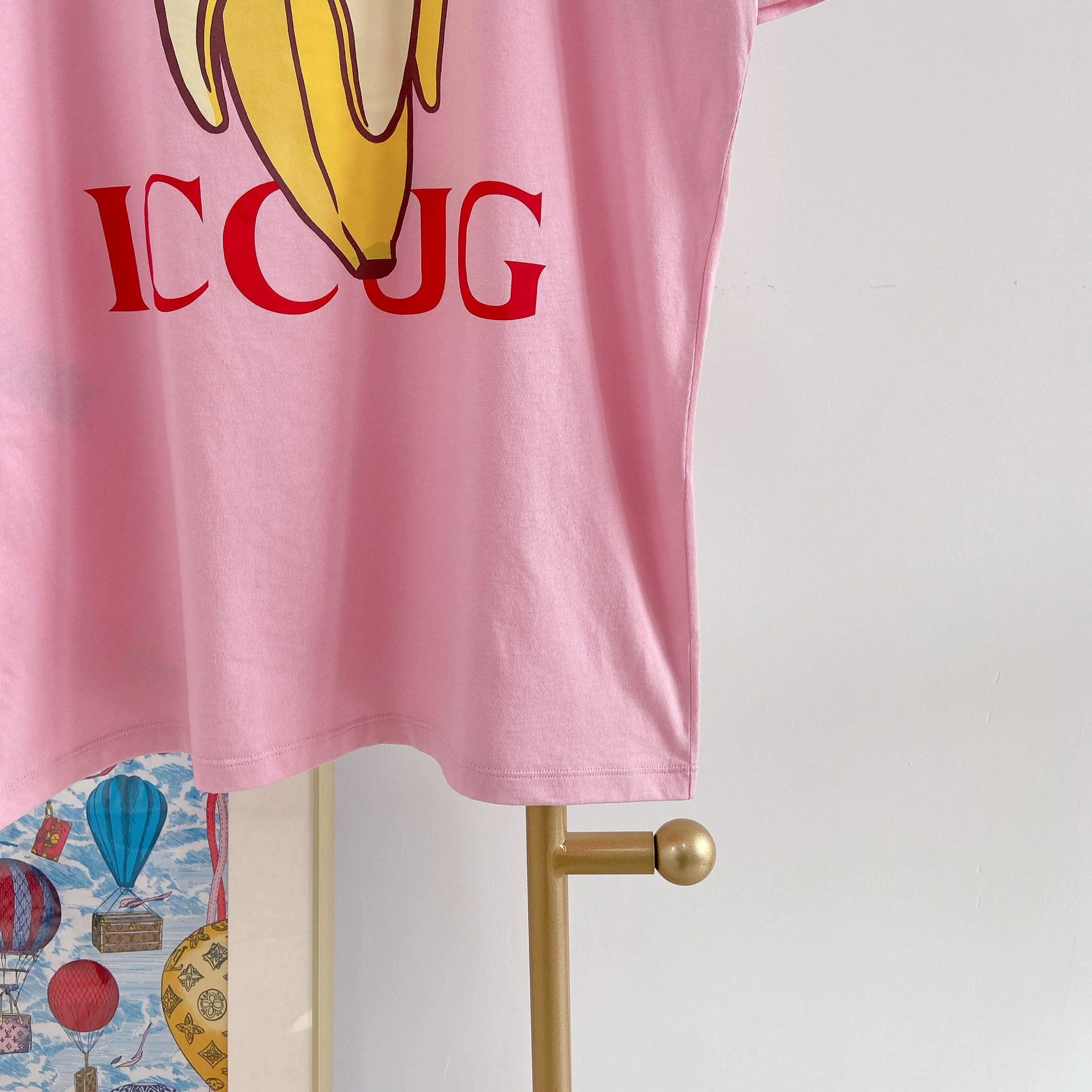Gucci Gucci Pink Banana Cat Print T-shirt S Size S / US 4 / IT 40 - 5 Thumbnail