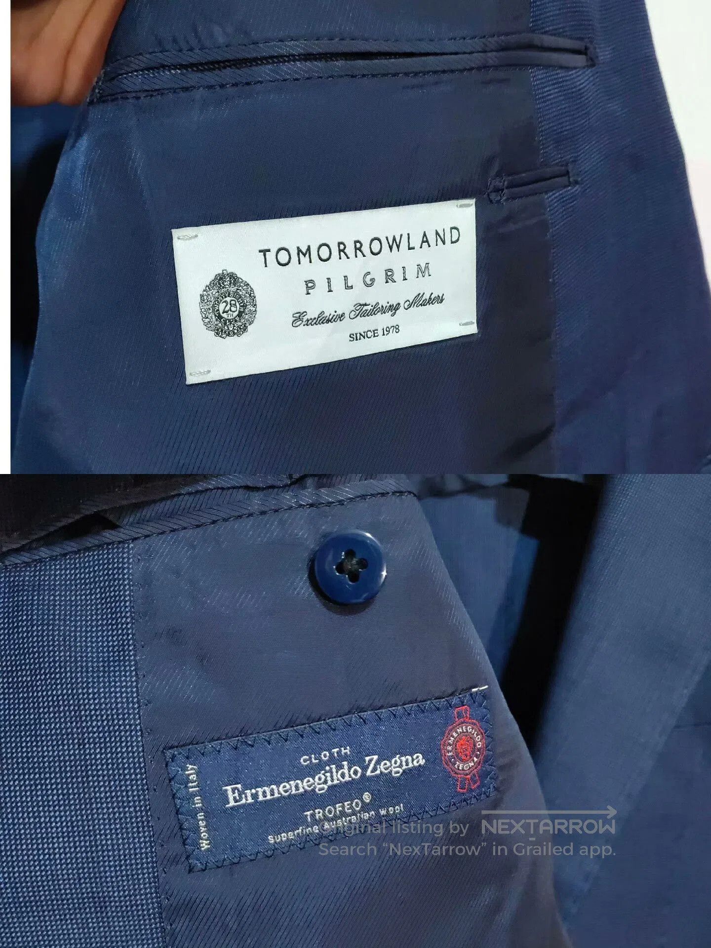 Ermenegildo Zegna Elegant Italian Wool Suit by Zegna. Size US S / EU 44-46 / 1 - 3 Thumbnail