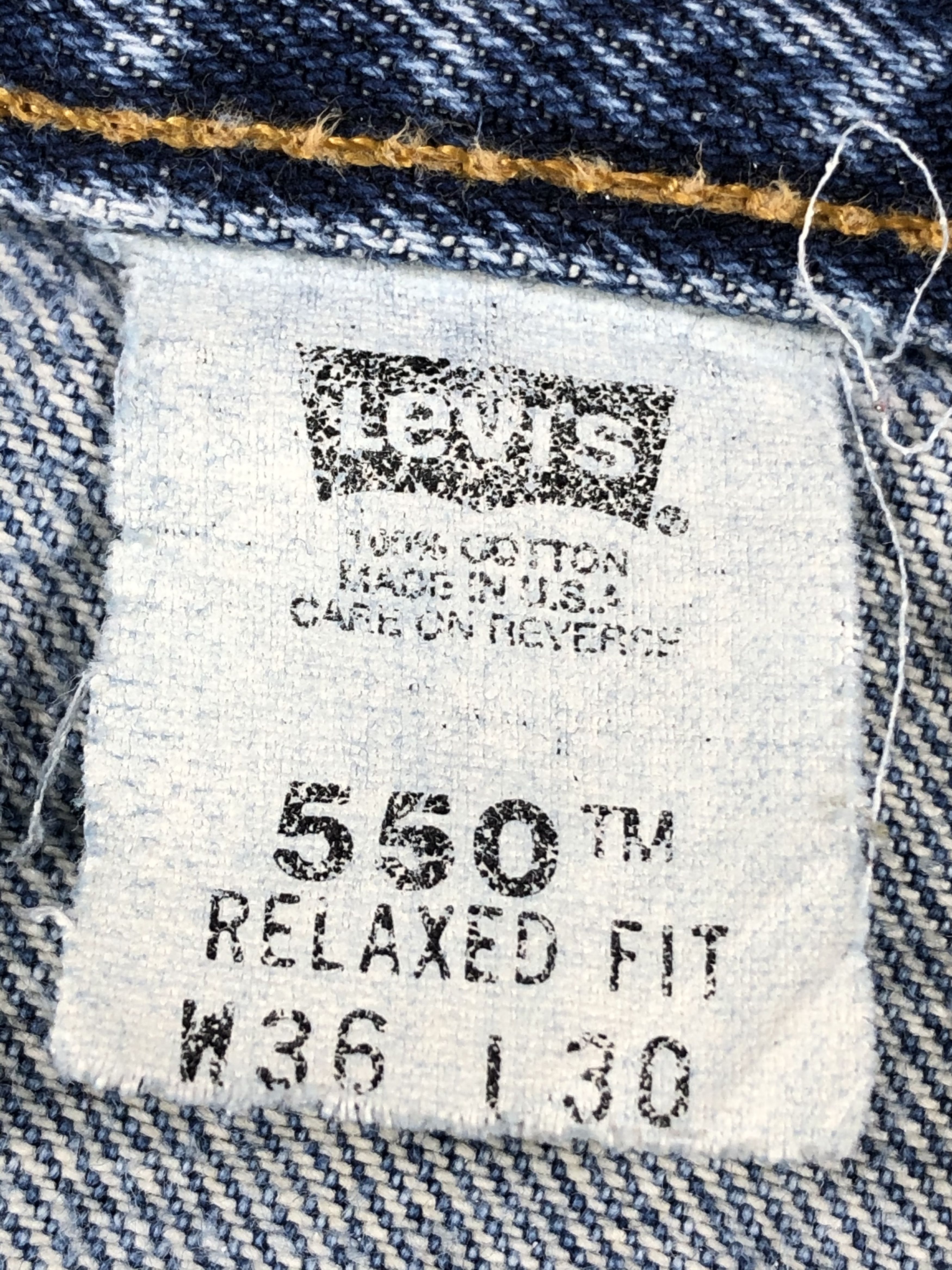 Levi's × Vintage Vintage Levis Jeans Lot 550-JM704 Size US 35 - 11 Thumbnail