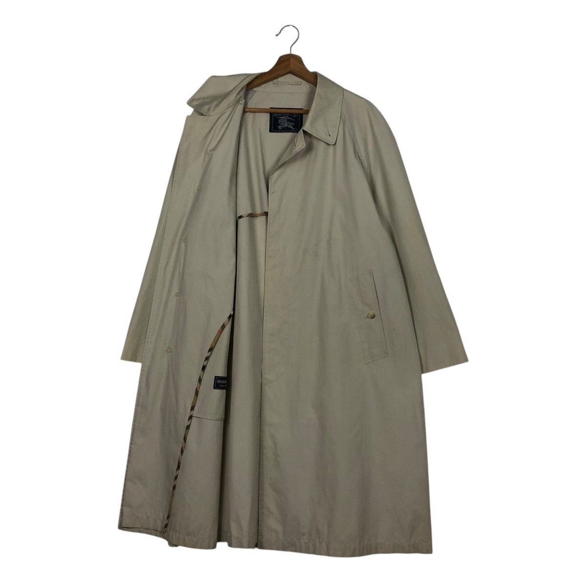 Burberry 🔥VINTAGE LONG JACKET BUTTON BURBERRYS Size US M / EU 48-50 / 2 - 14 Thumbnail